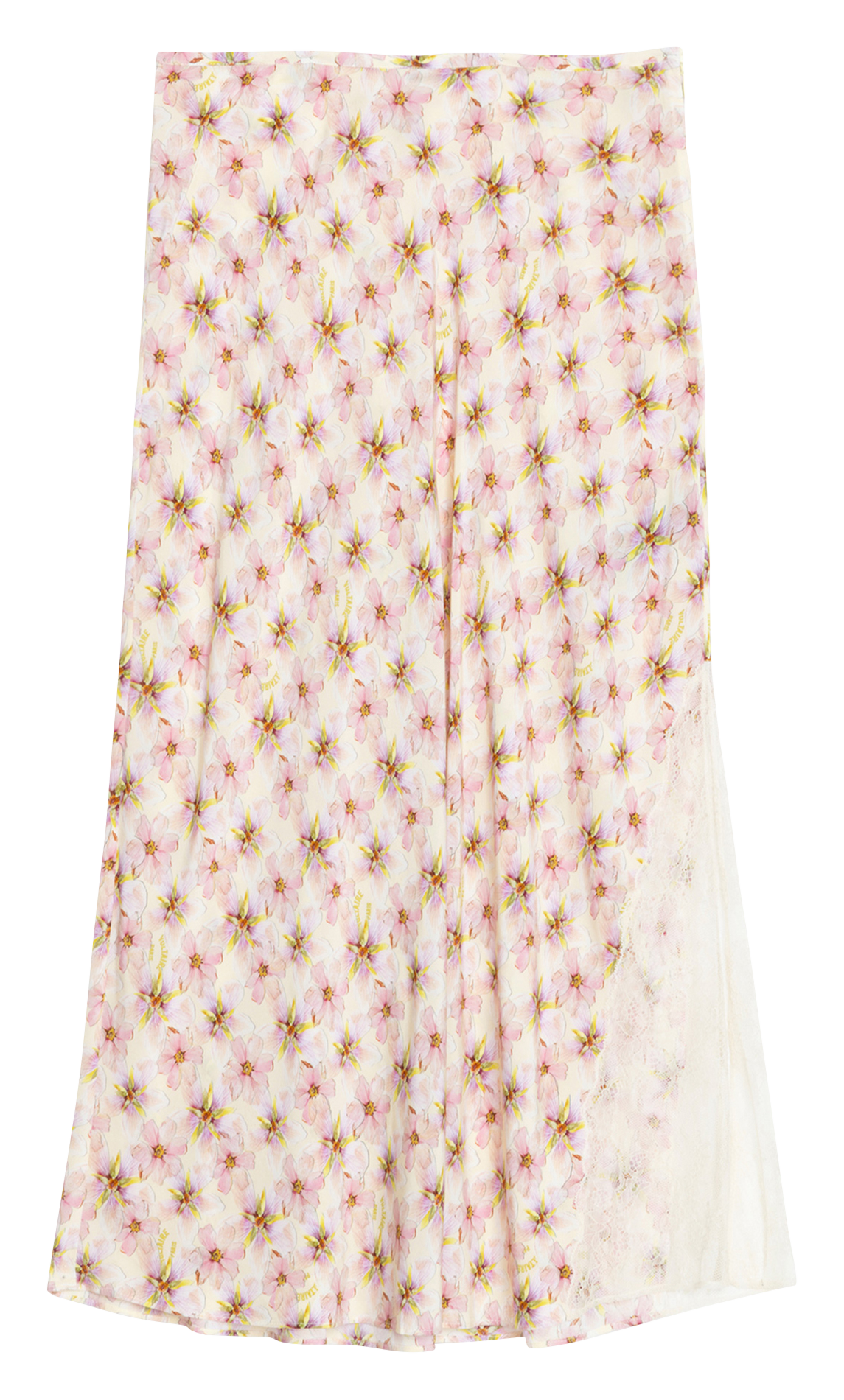 Flowing printed midi skirt ZADIG&VOLTAIRE Yellow