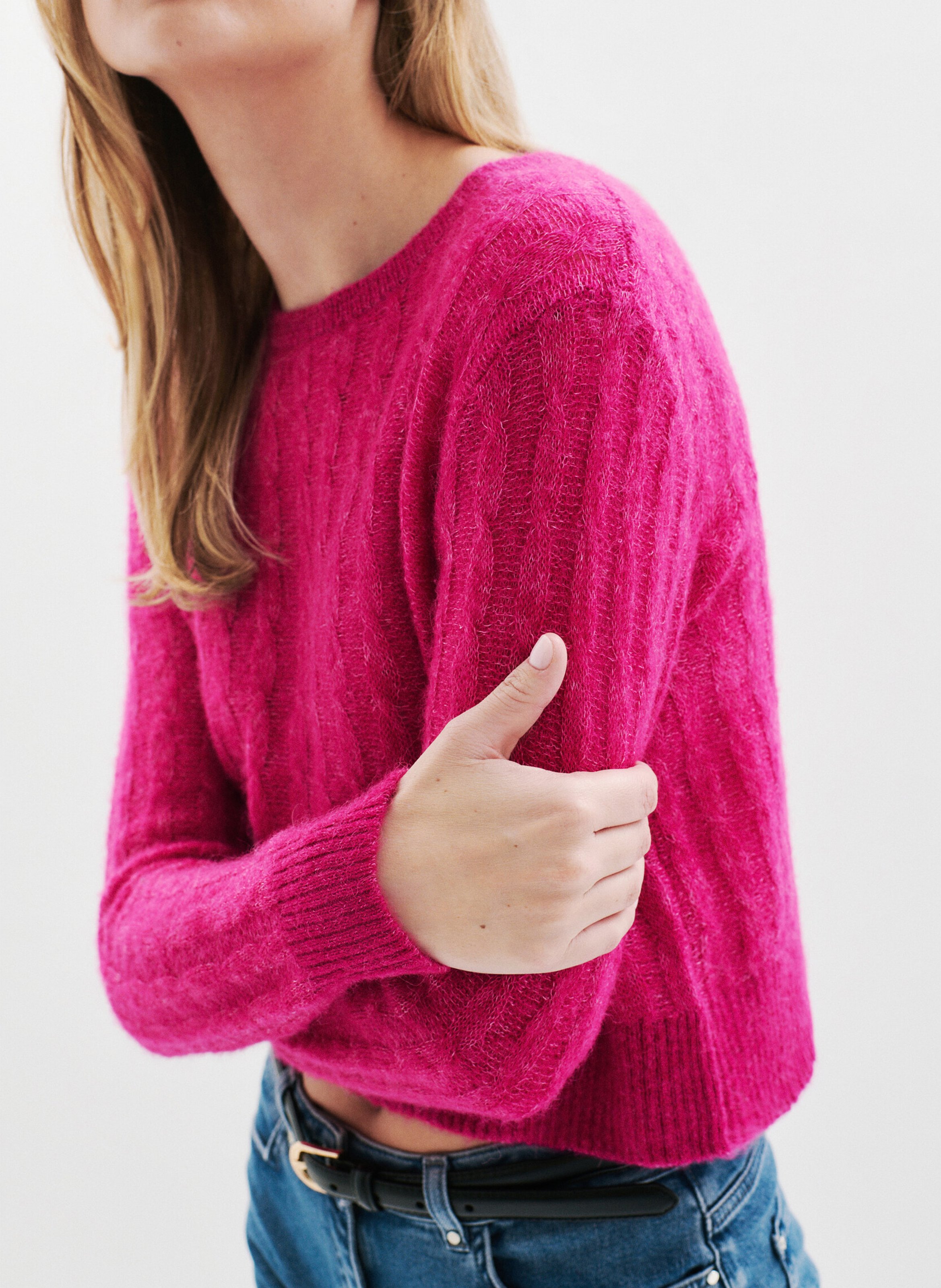 High-neck sweater CAROLL Pink