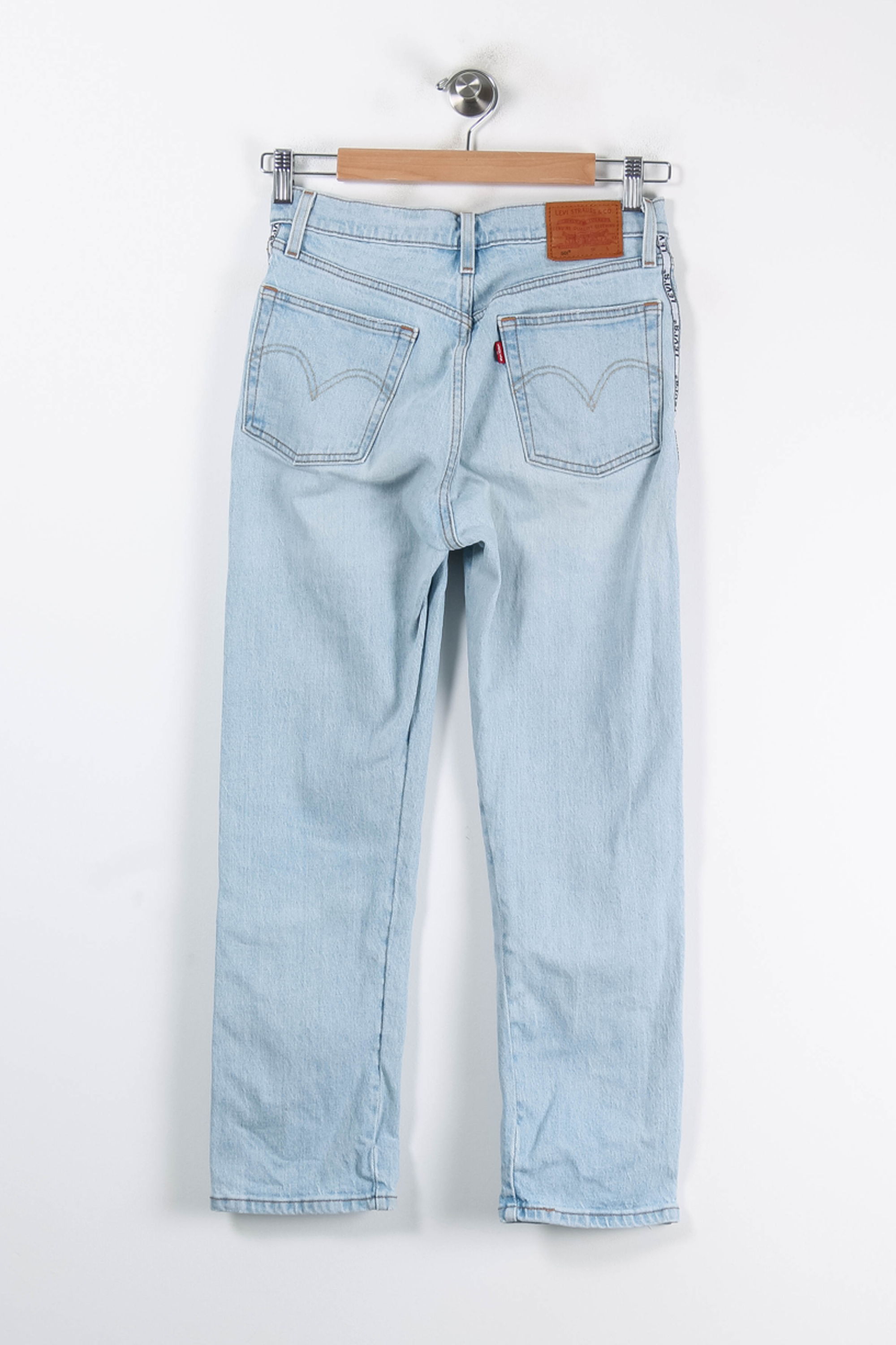 Cropped slim jeans with studs LEVI'S - Seconde main Blue