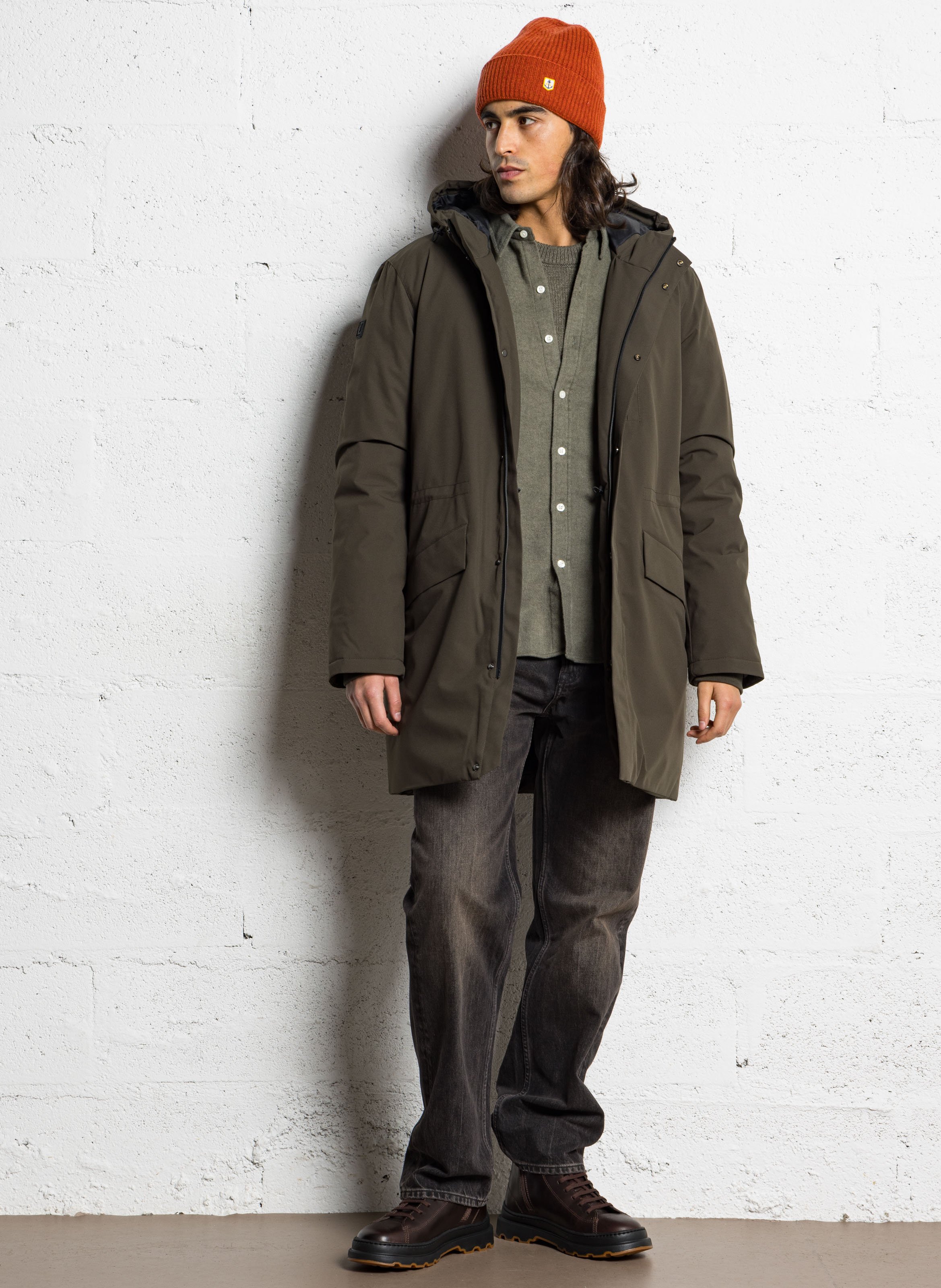 Parka oversize col montant CHEVIGNON Kaki