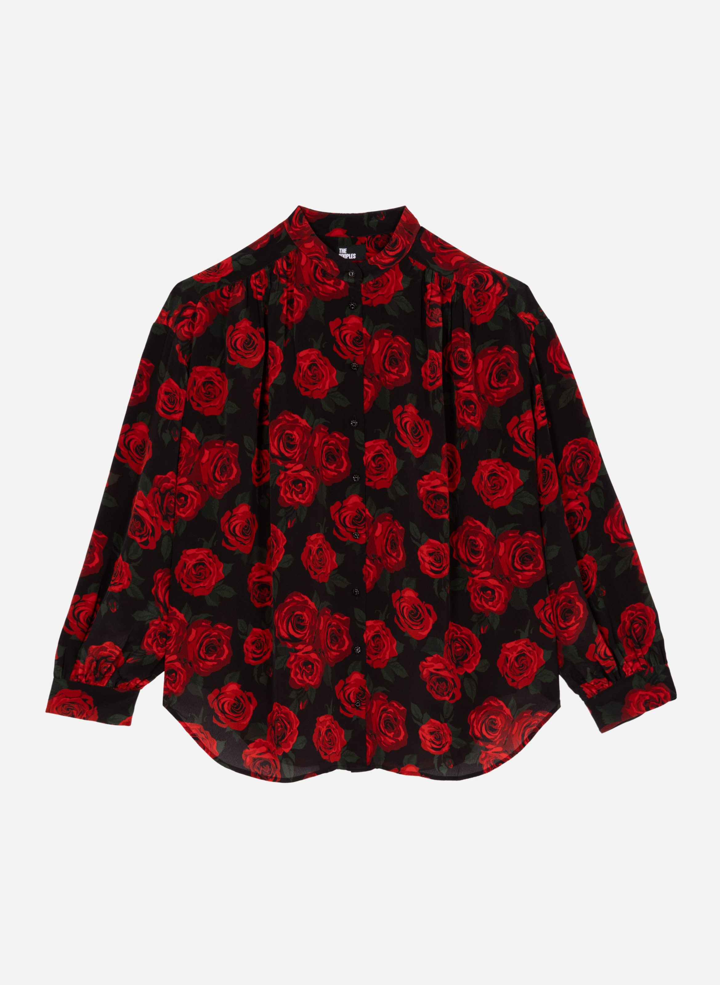 Flowy floral print shirt THE KOOPLES Black