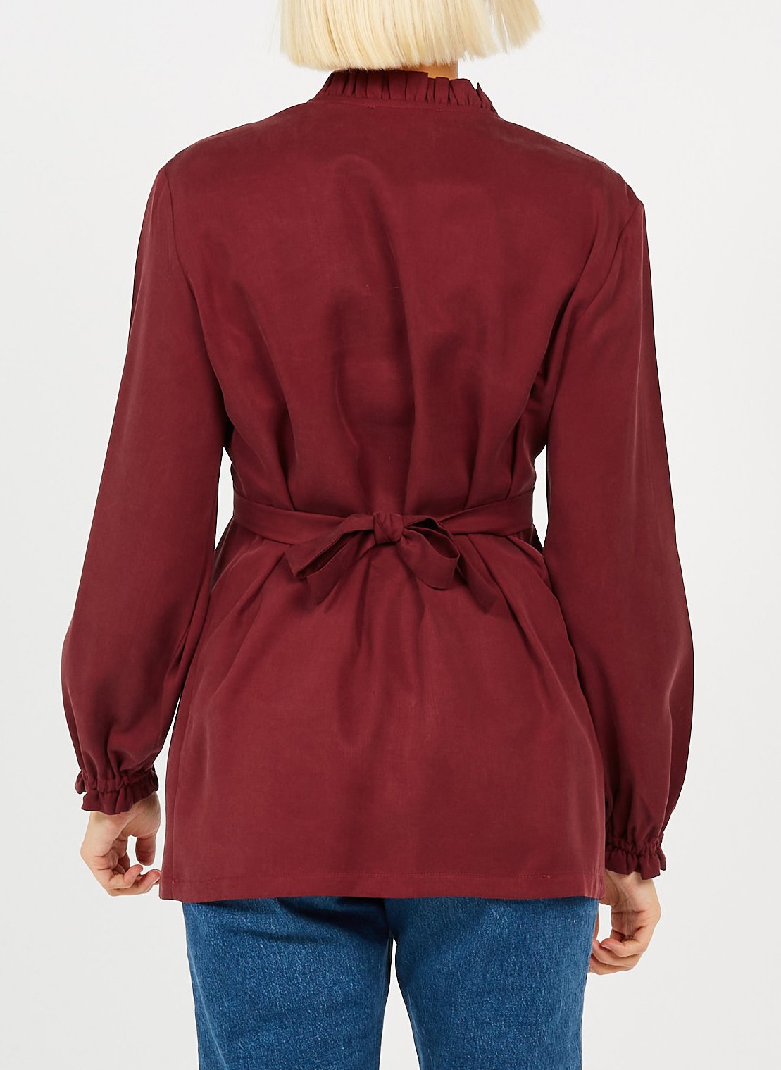 Long-sleeved maternity top POLINA Red