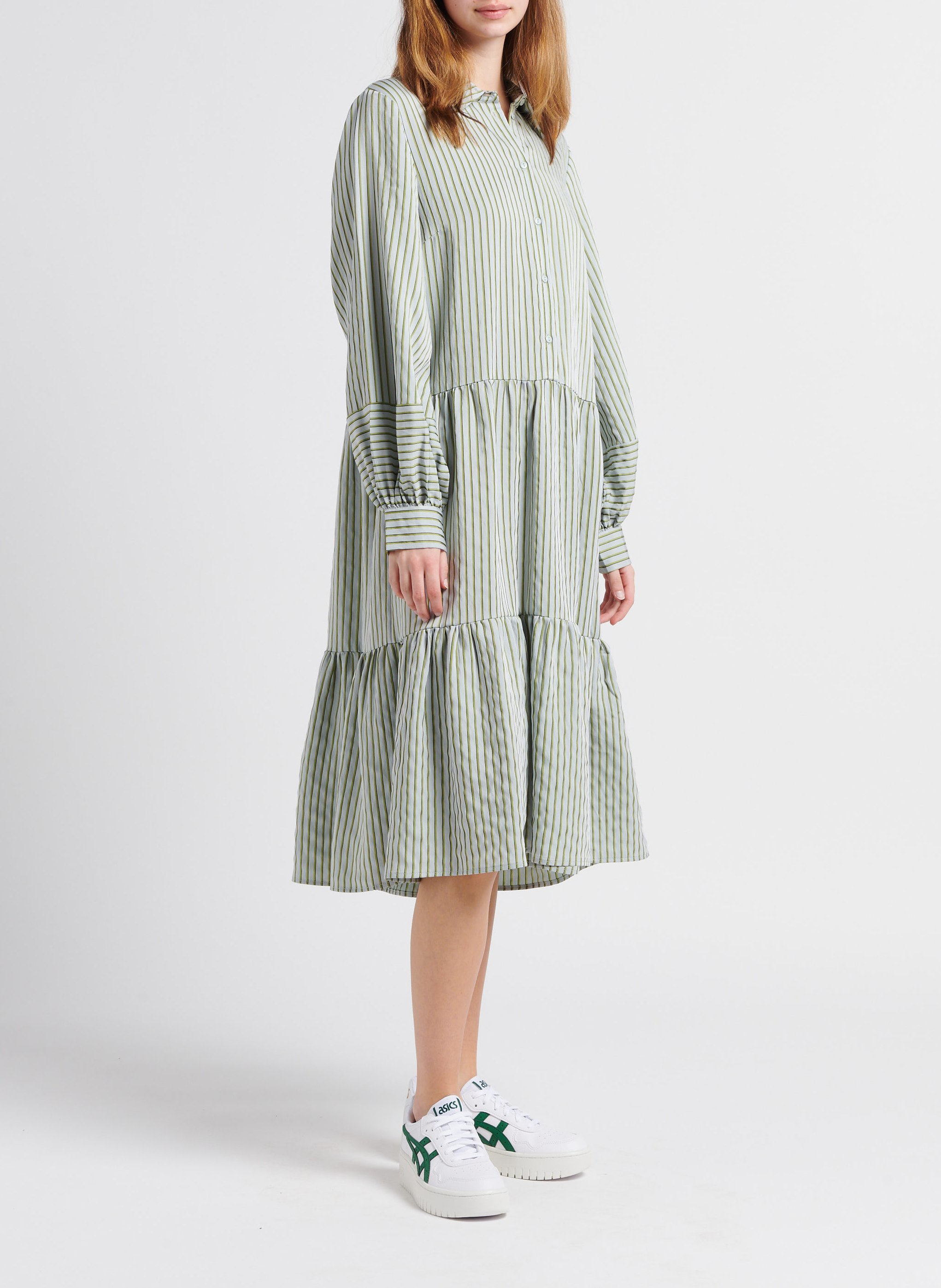 Robe chemise midi rayée MOSS COPENHAGEN Rayé