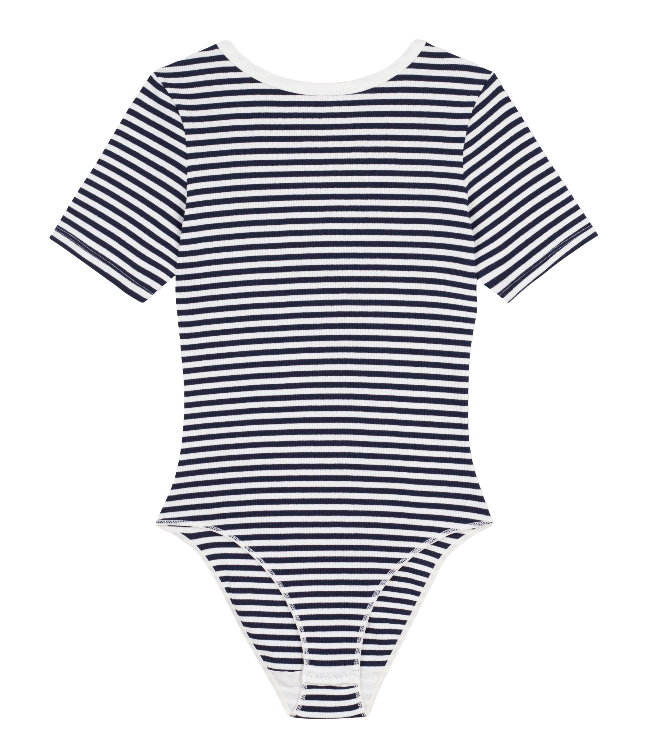 <body> Korte mouwen met strepen </body> PETIT BATEAU Grijs