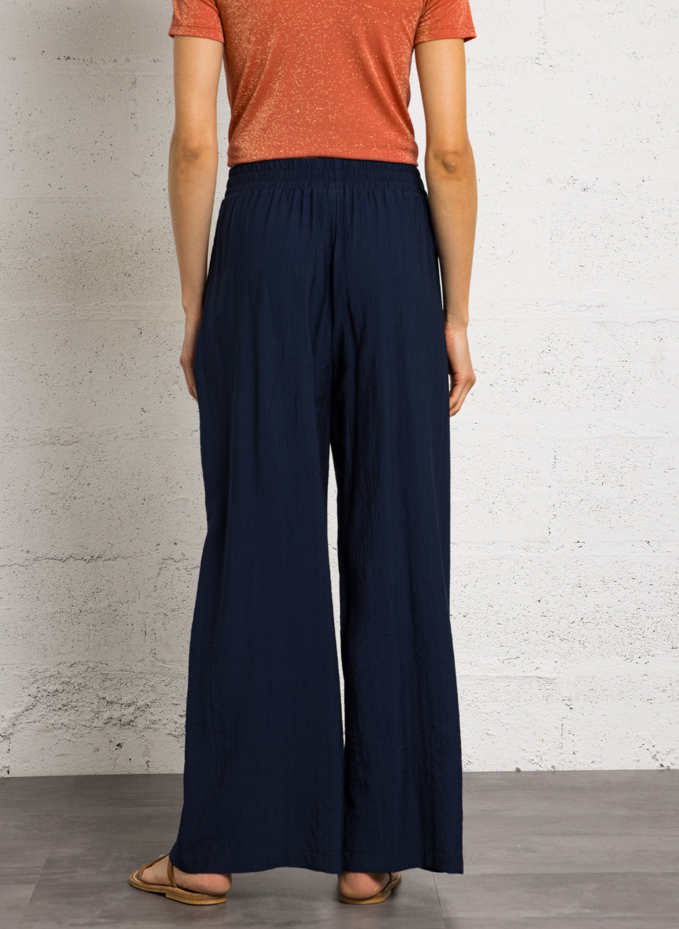 Pantalon large PLEASE Bleu