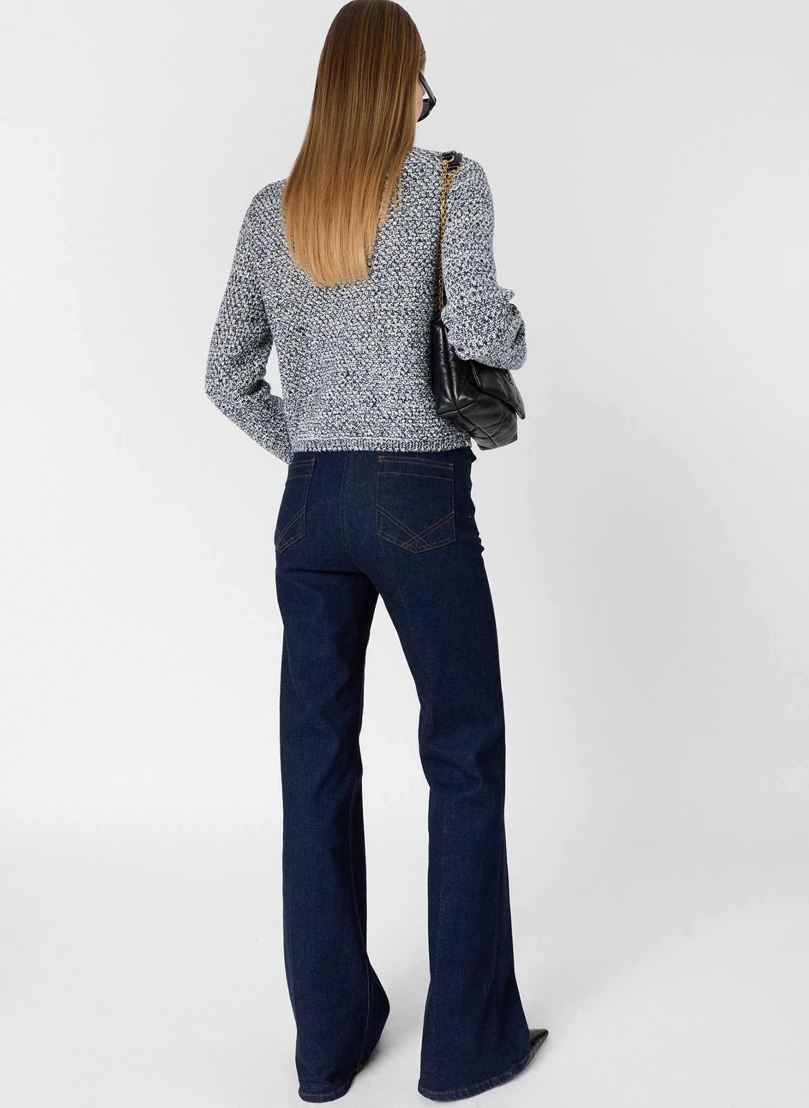 Strickjacke aus Baumwoll-Mix mit Rundhalsausschnitt GERARD DAREL Blau