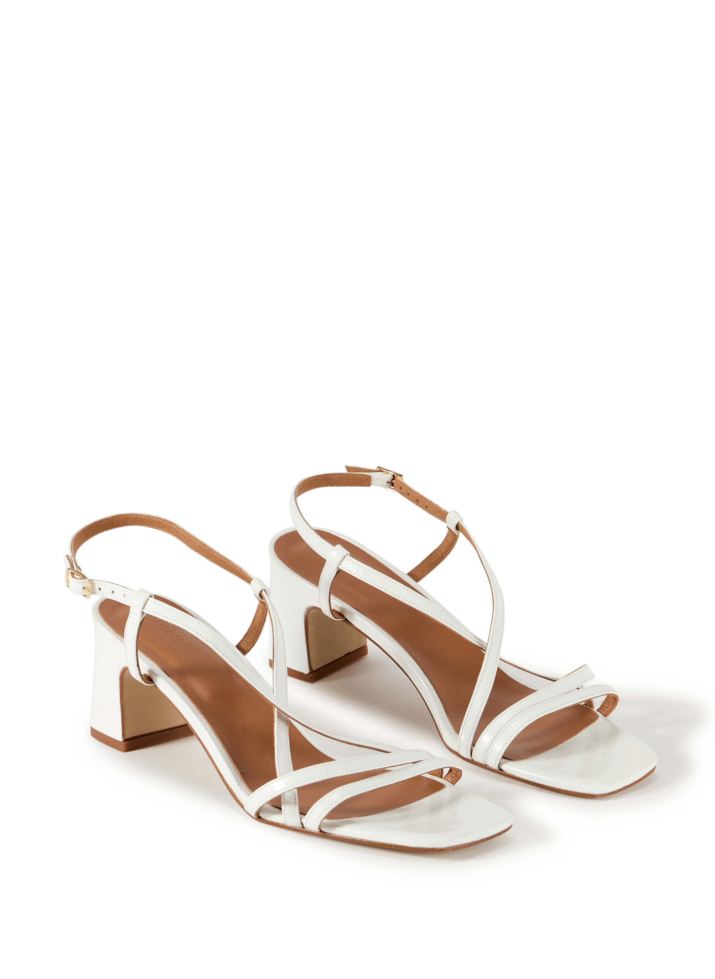 Alice heeled leather sandals SAISON 1865 Beige