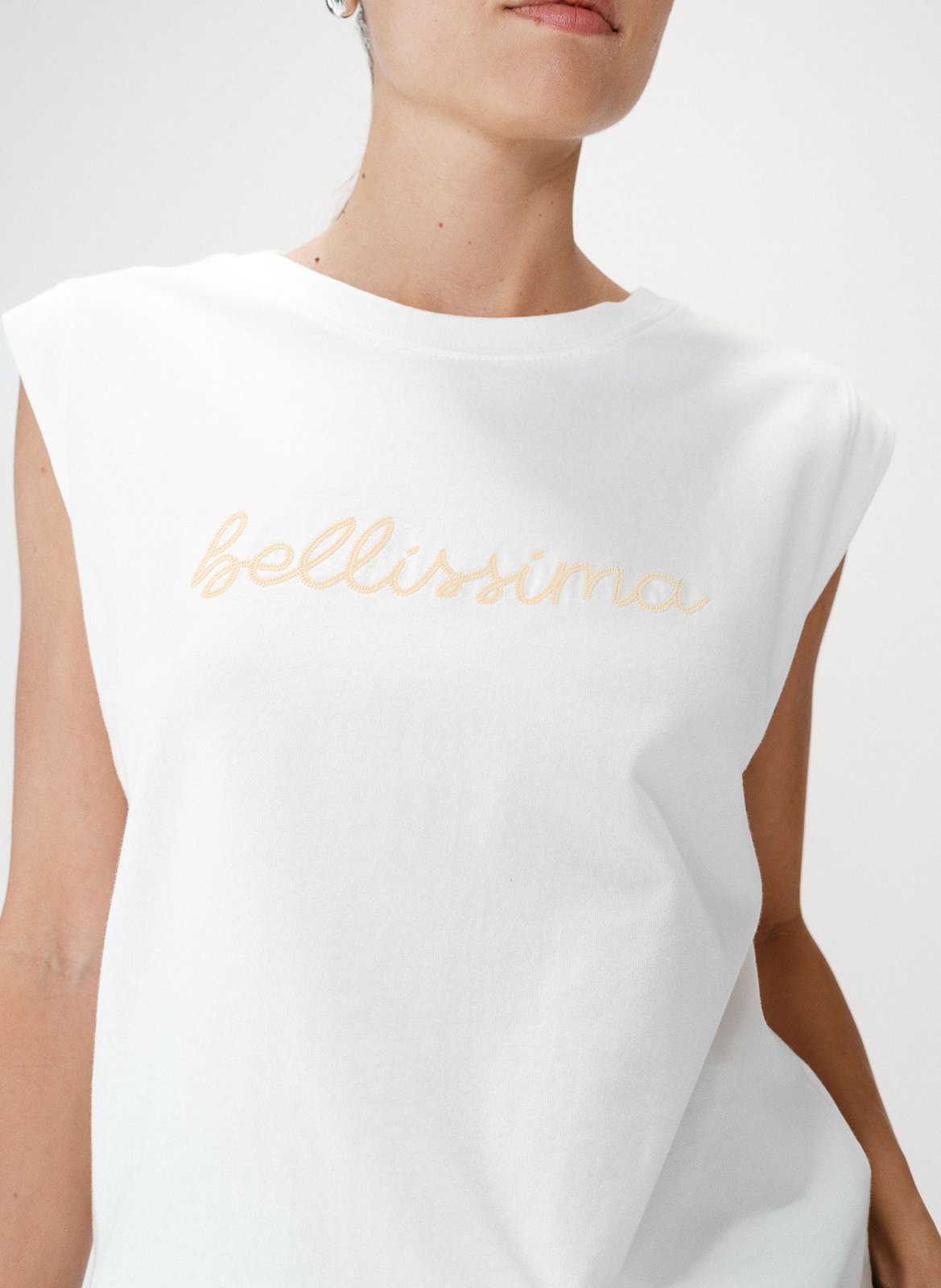 Tee-shirt col rond en coton GRACE ET MILA Jaune