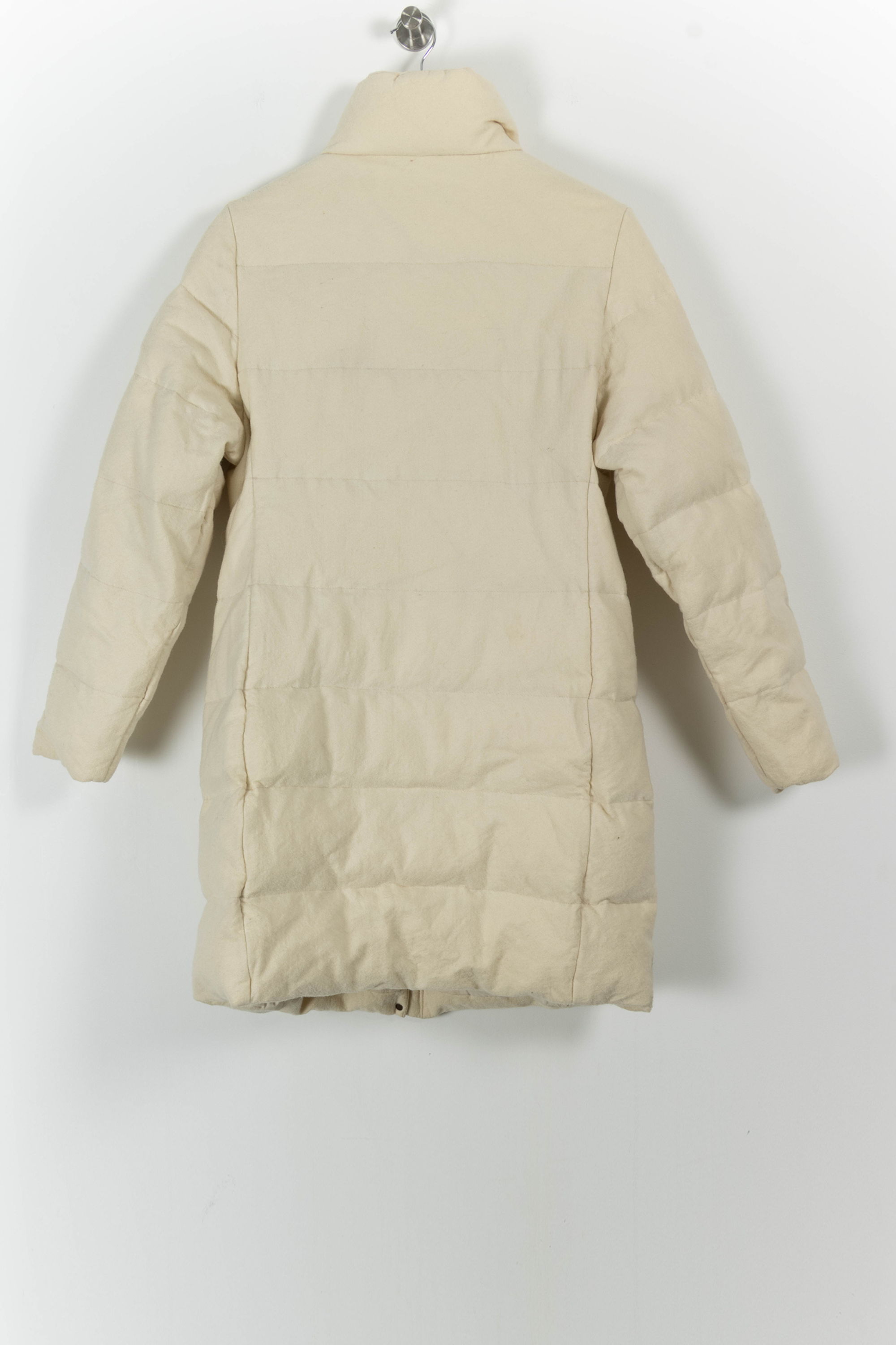 Lightweight quilted padded jacket with high neck MONCLER - Seconde Main Beige