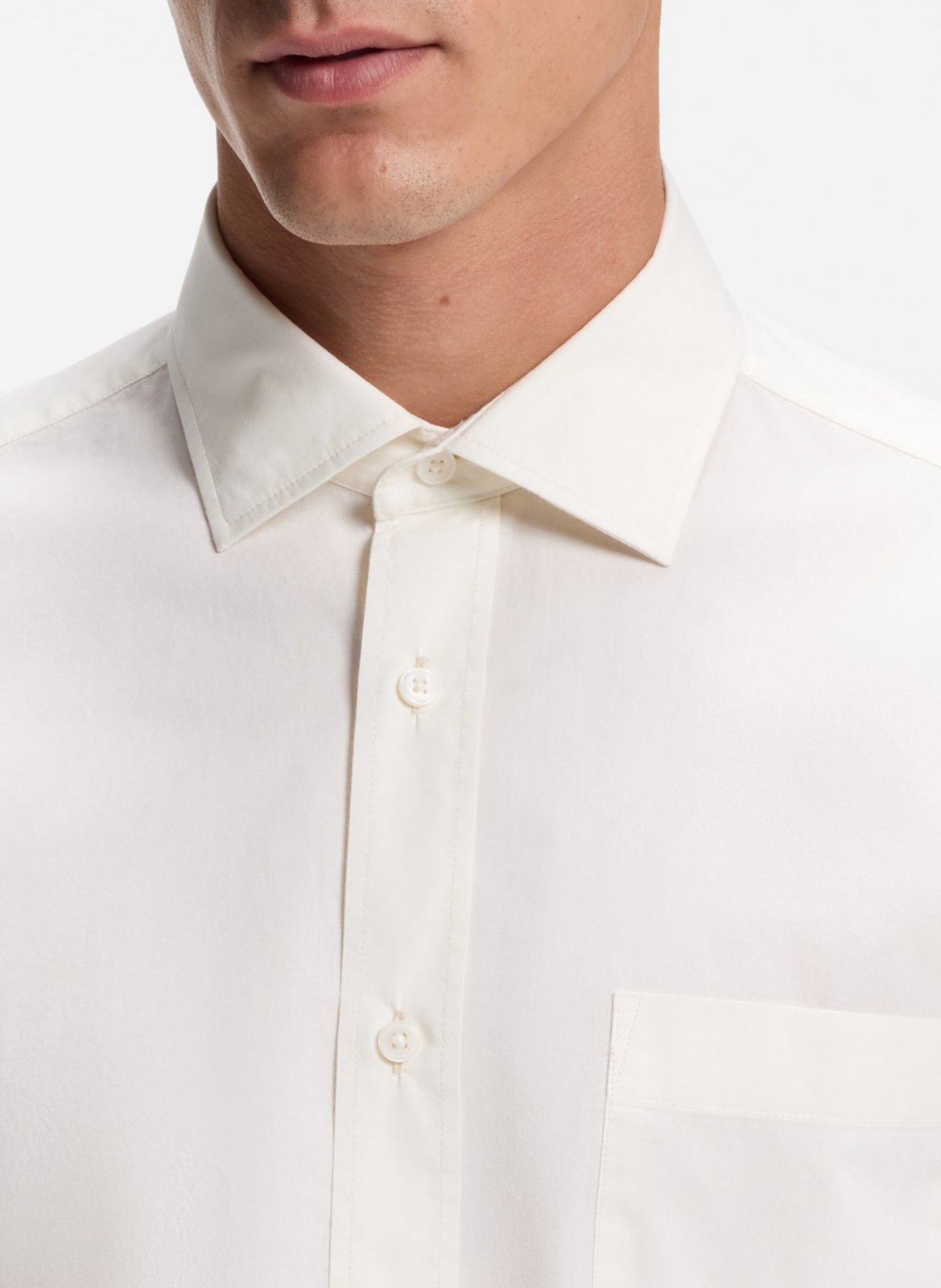 Cotton T-shirt with polo collar BOSS Beige