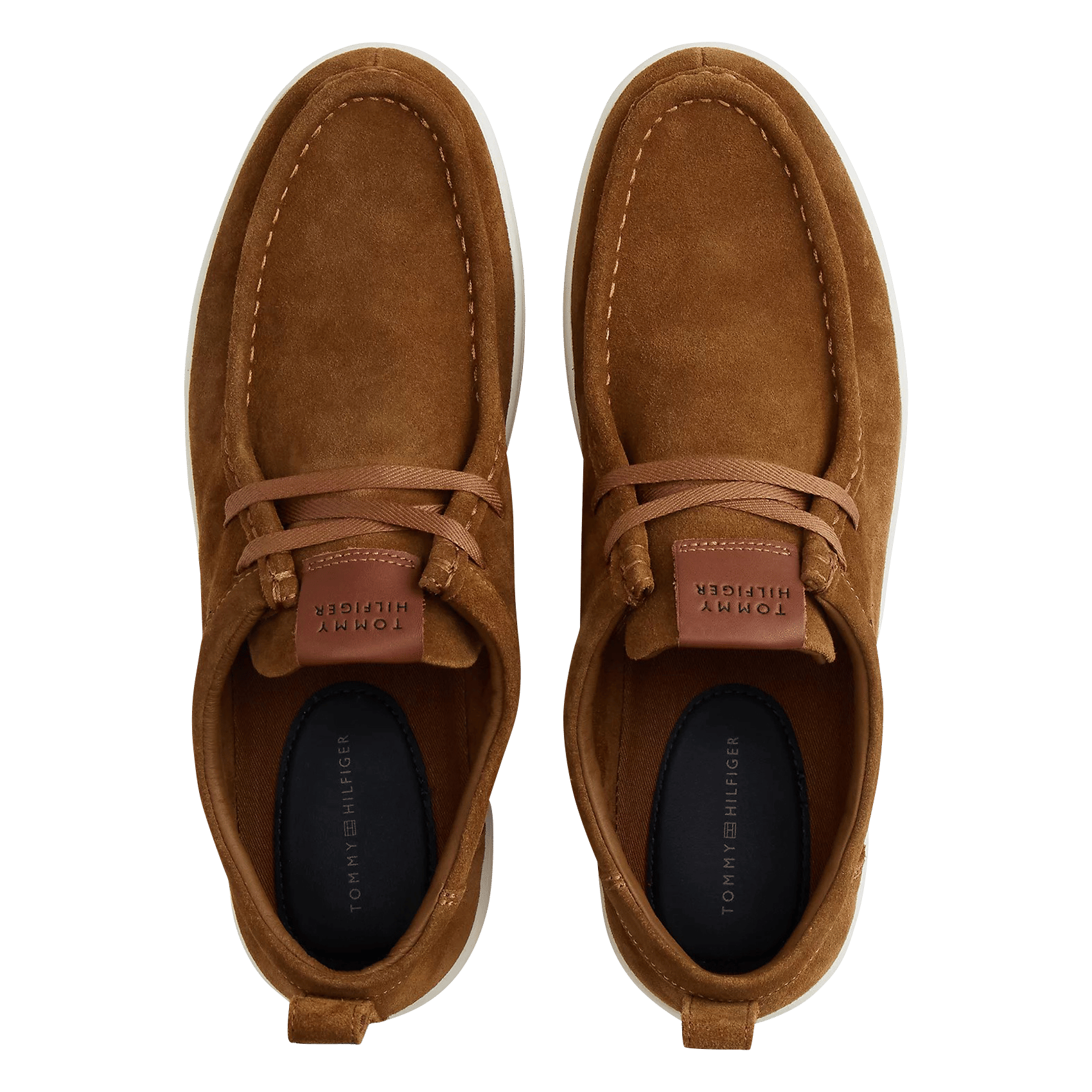 Niedrige Ledersneaker TOMMY HILFIGER Braun
