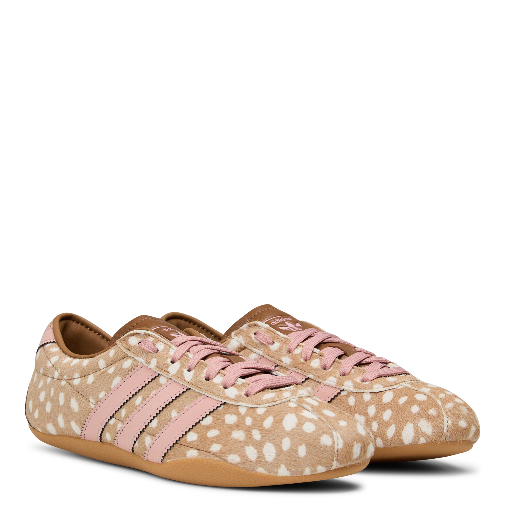Low-top jacquard sneakers ADIDAS Brown