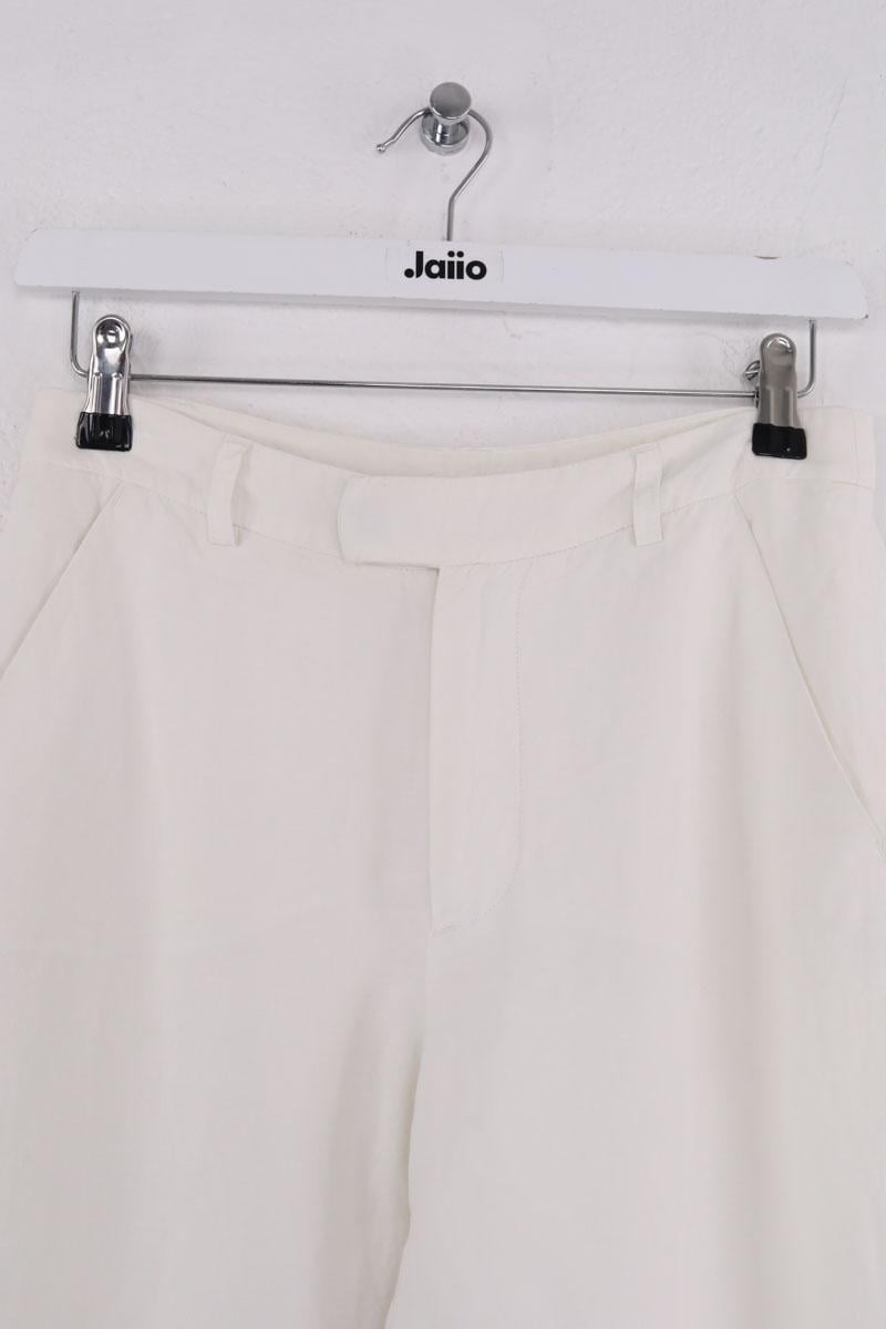 Straight-cut pants AGNES B. - Seconde Main White
