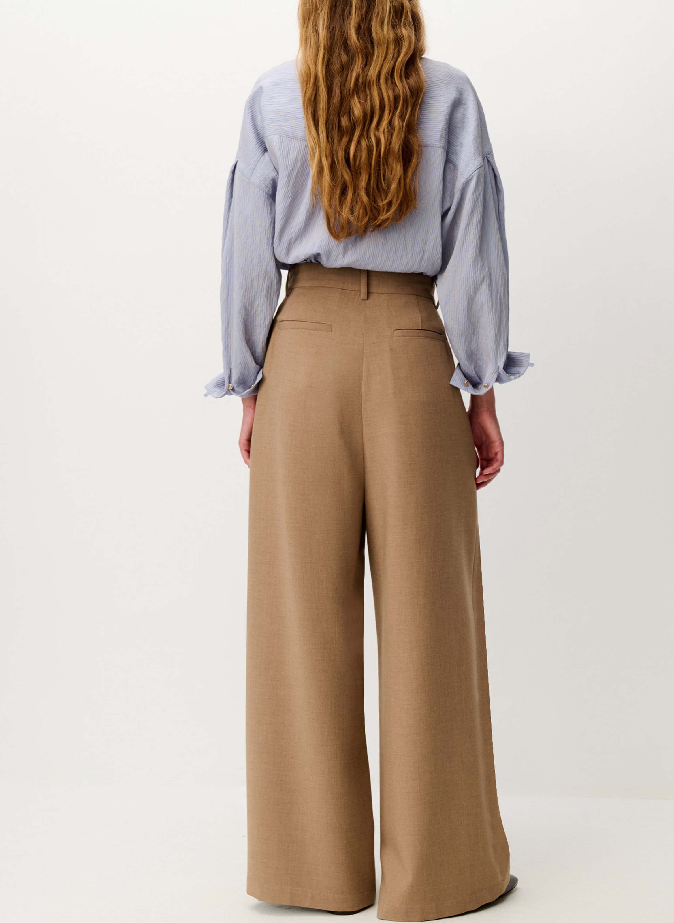 Wide trousers SESSUN Beige
