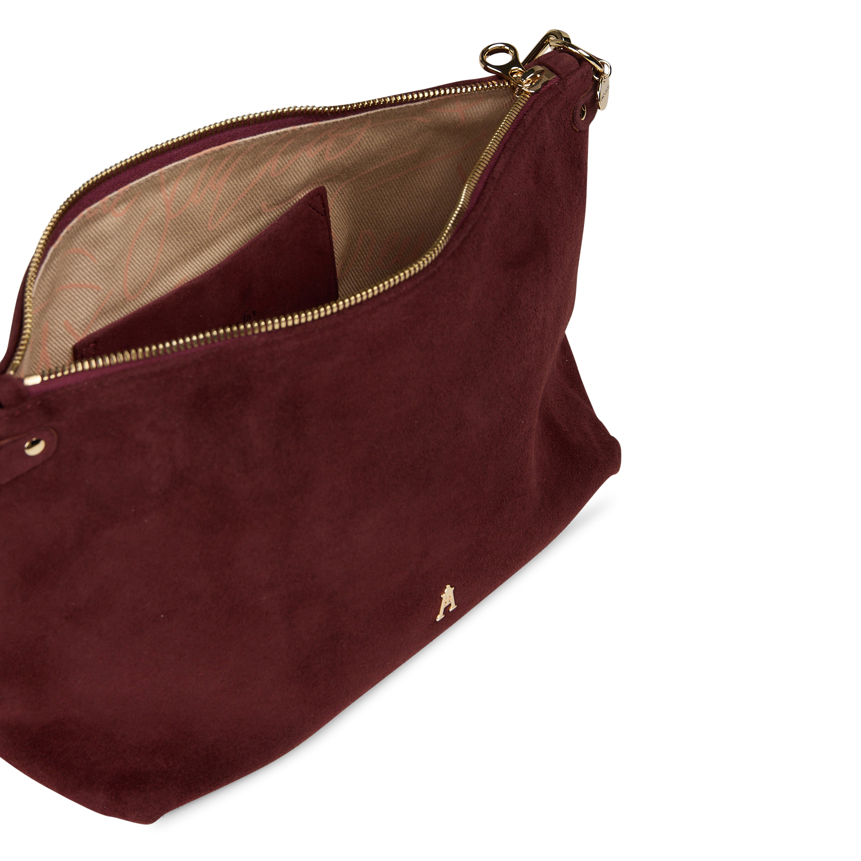 Lamsleren schoudertas CRAIE STUDIO Rood