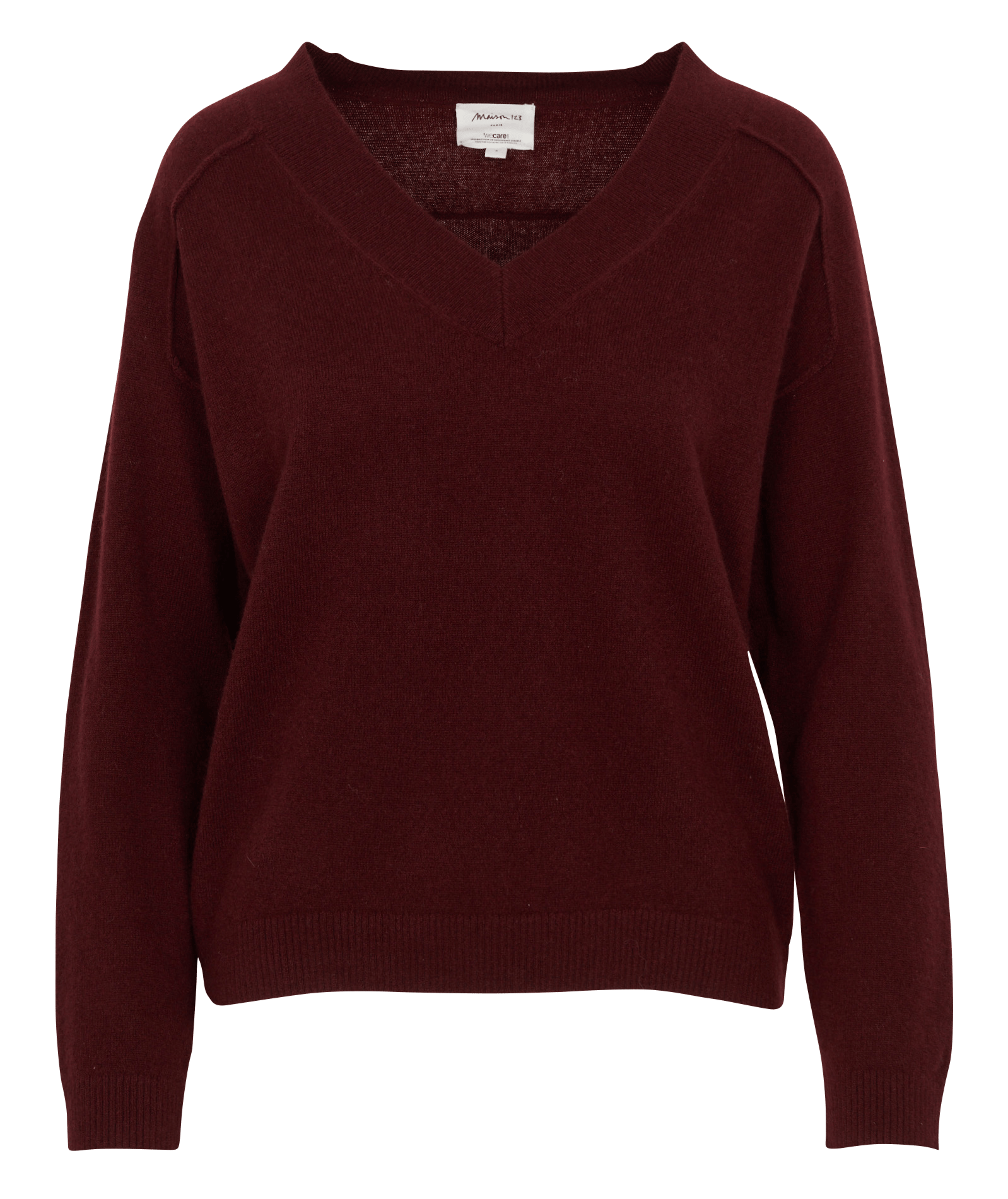 Straight V-neck cashmere sweater MAISON 123