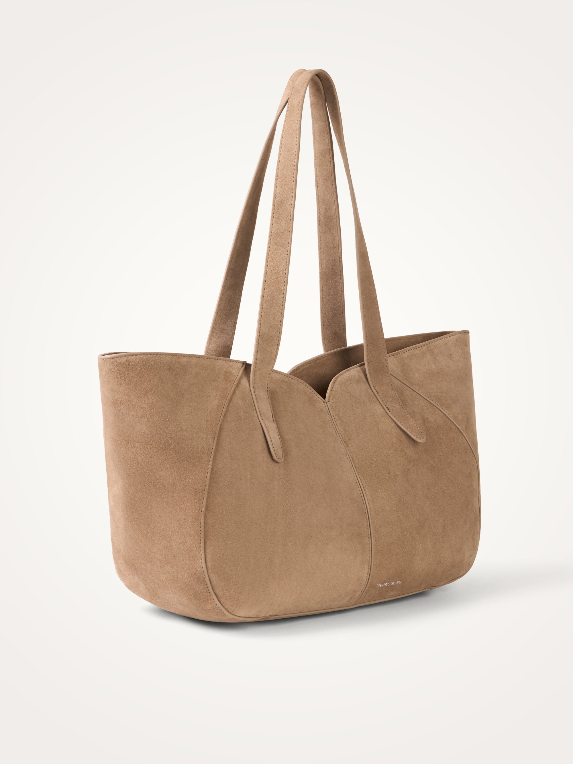 Oversized tote bag with handles and shoulder strap VANESSA WU Beige