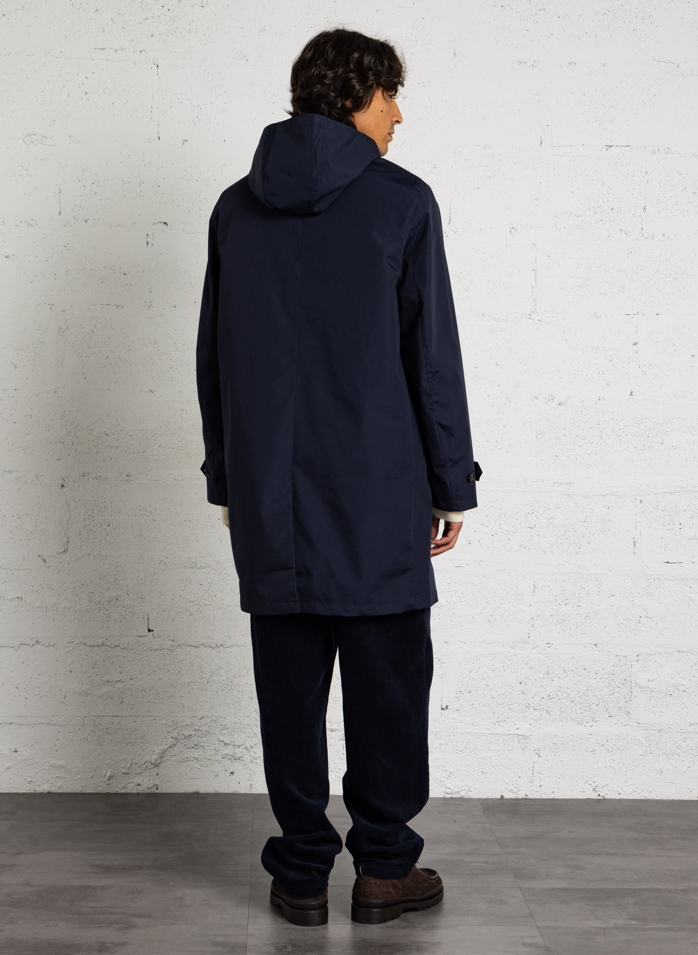 Imitatieleren jas met opstaande kraag GANT Blauw