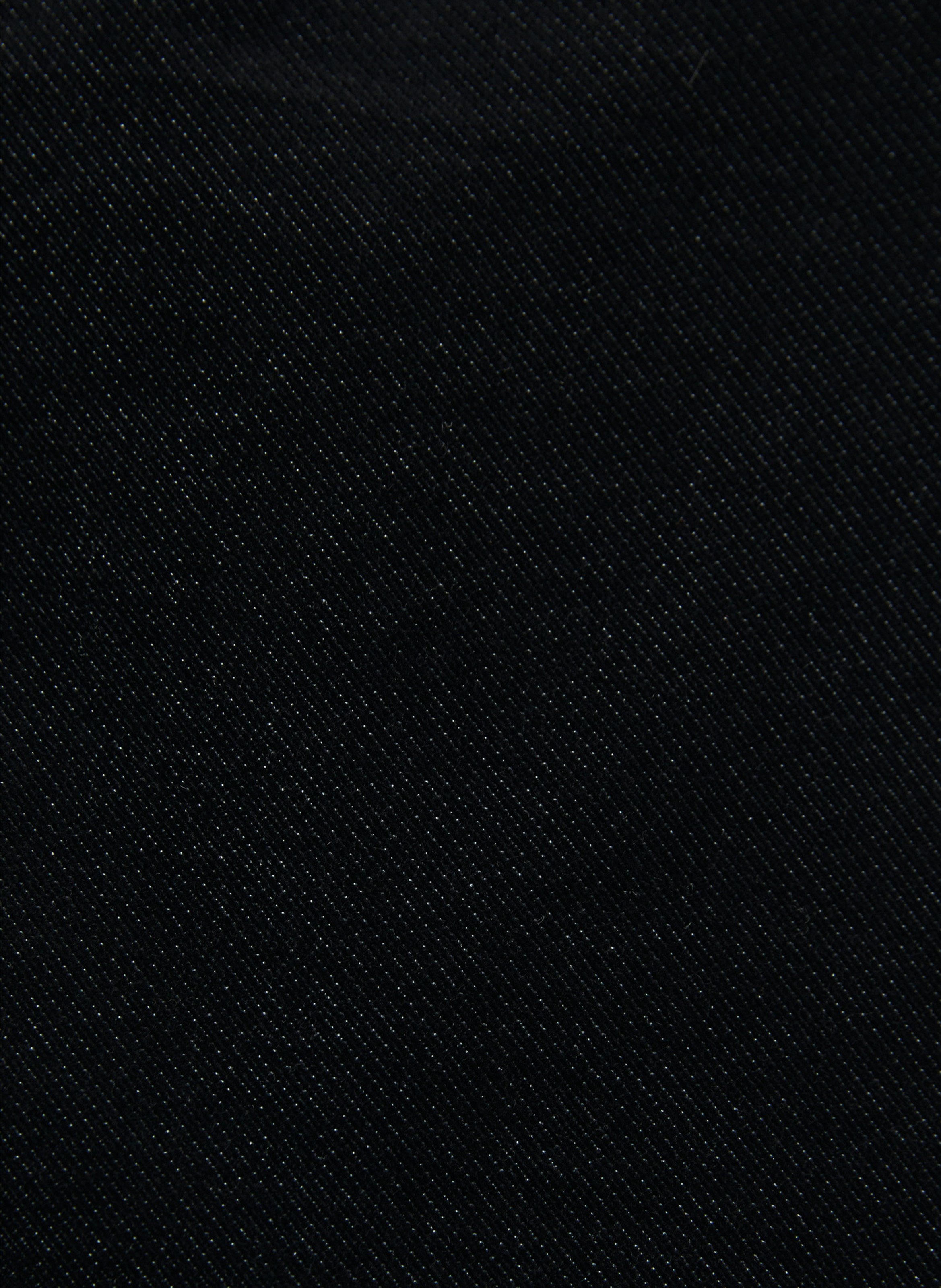 Veste droite en velours lisse HUMILITY Noir