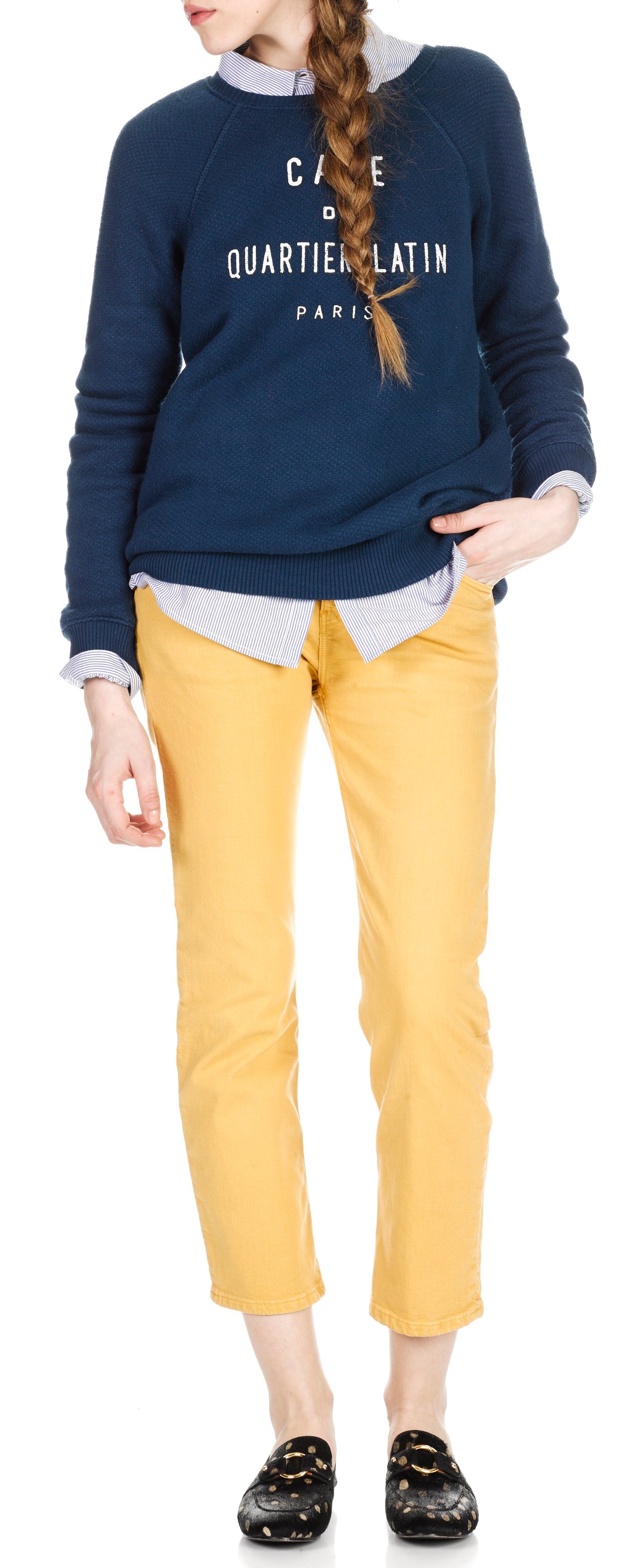 Jean cropped droit SWILDENS Jaune