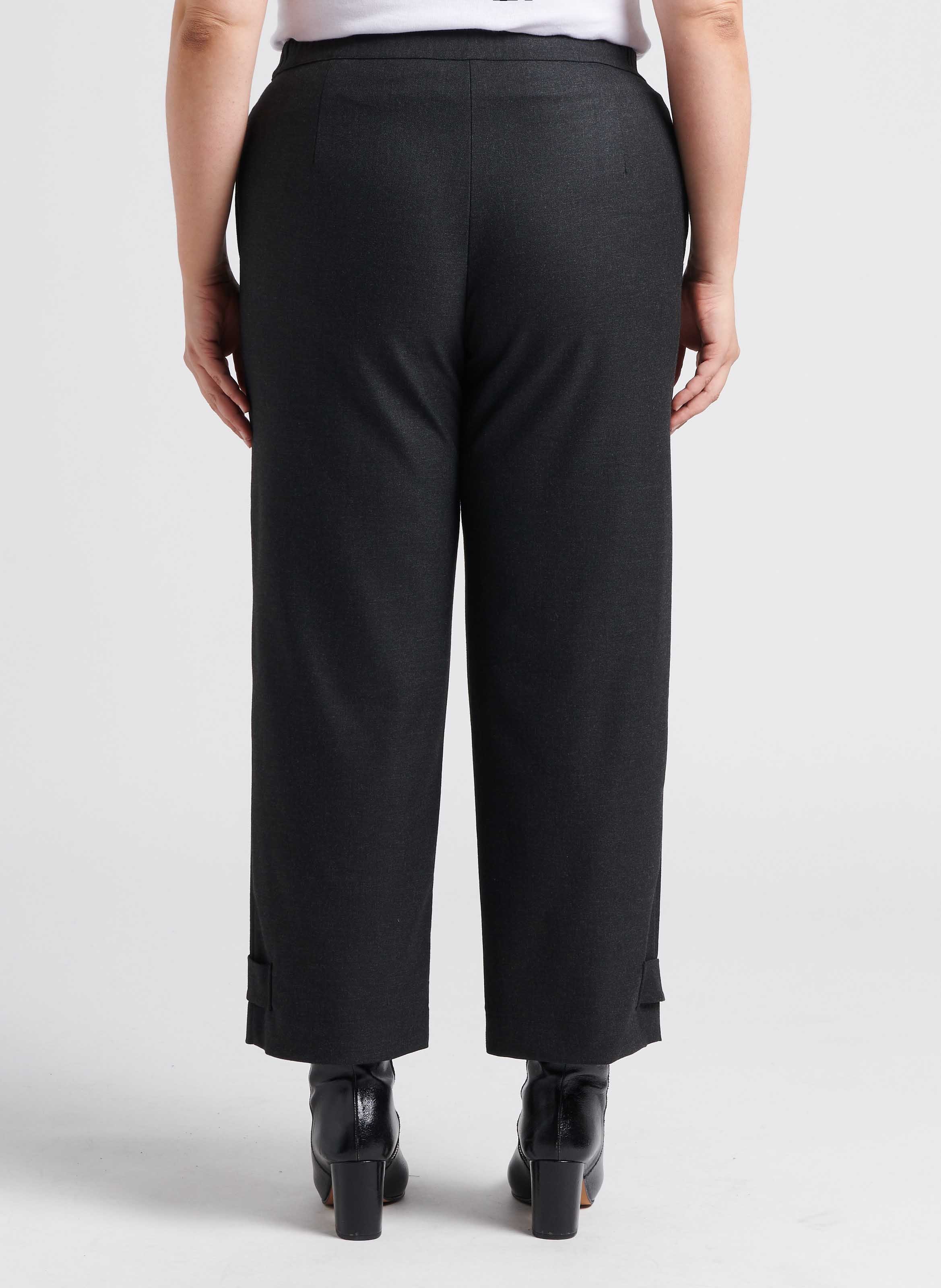 Pantalon large taille haute  PERSONA by Marina Rinaldi Gris