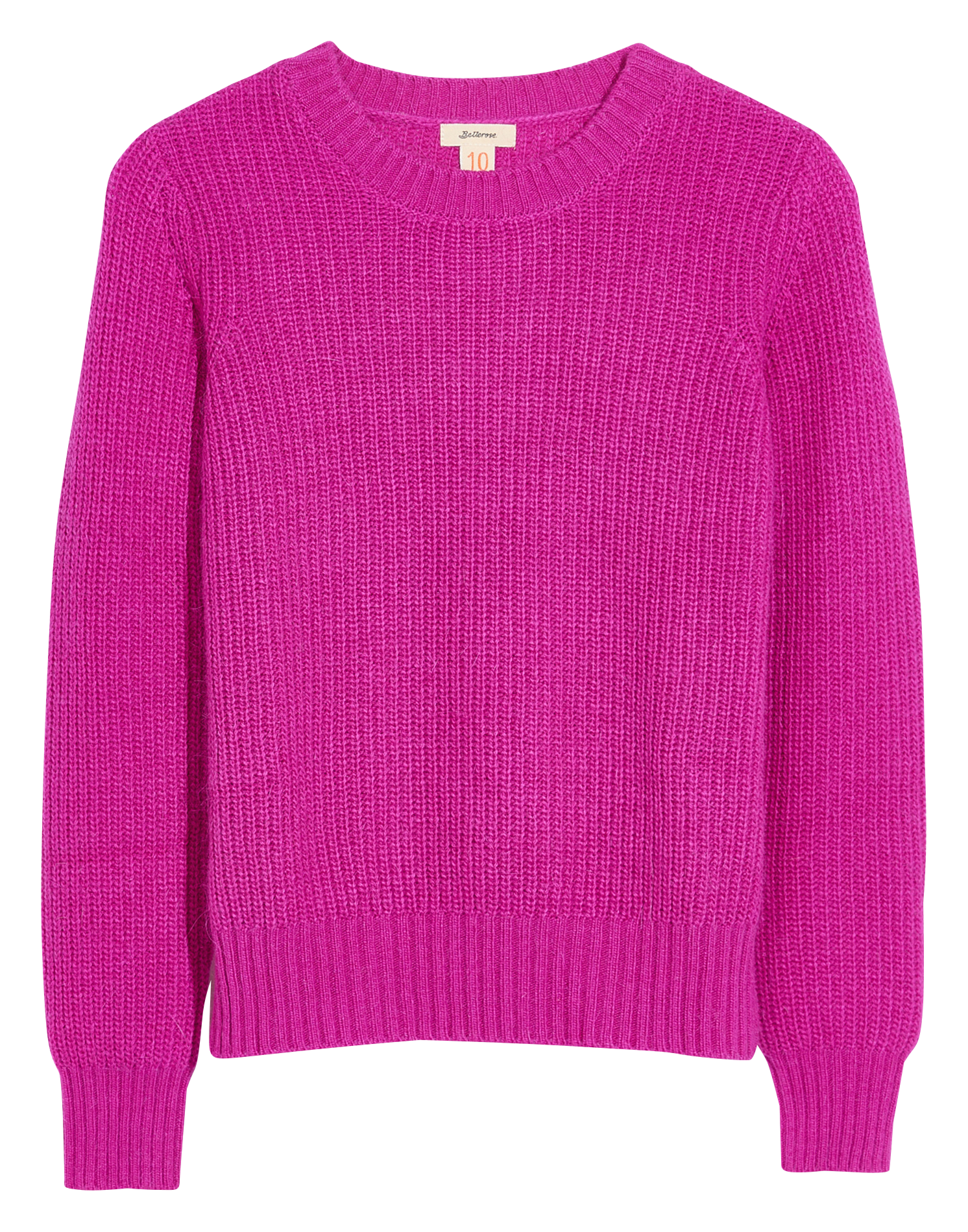 Ribbed knit round-neck sweater BELLEROSE Pink