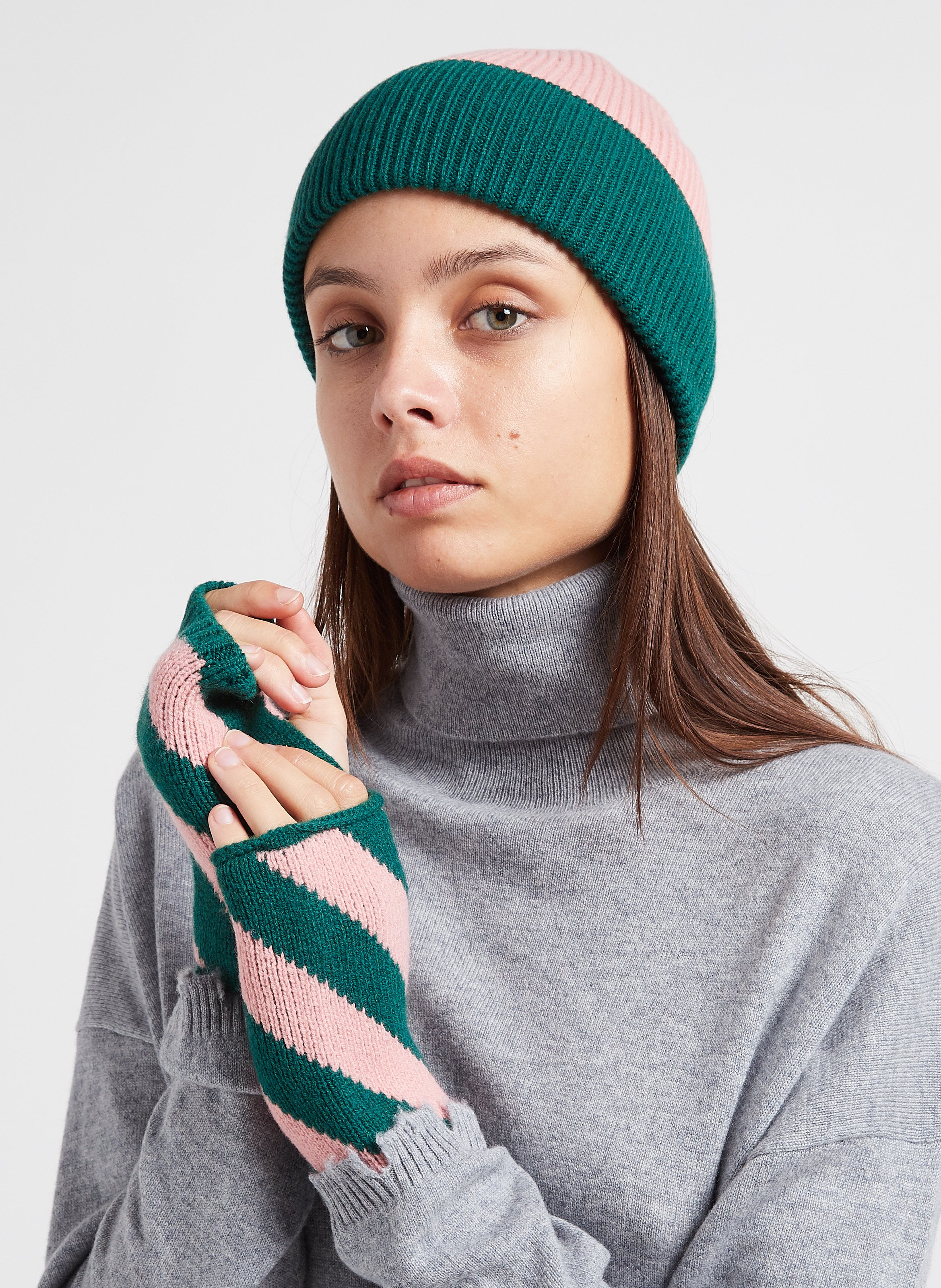 Mütze aus Wollmix MAPOESIE Braun