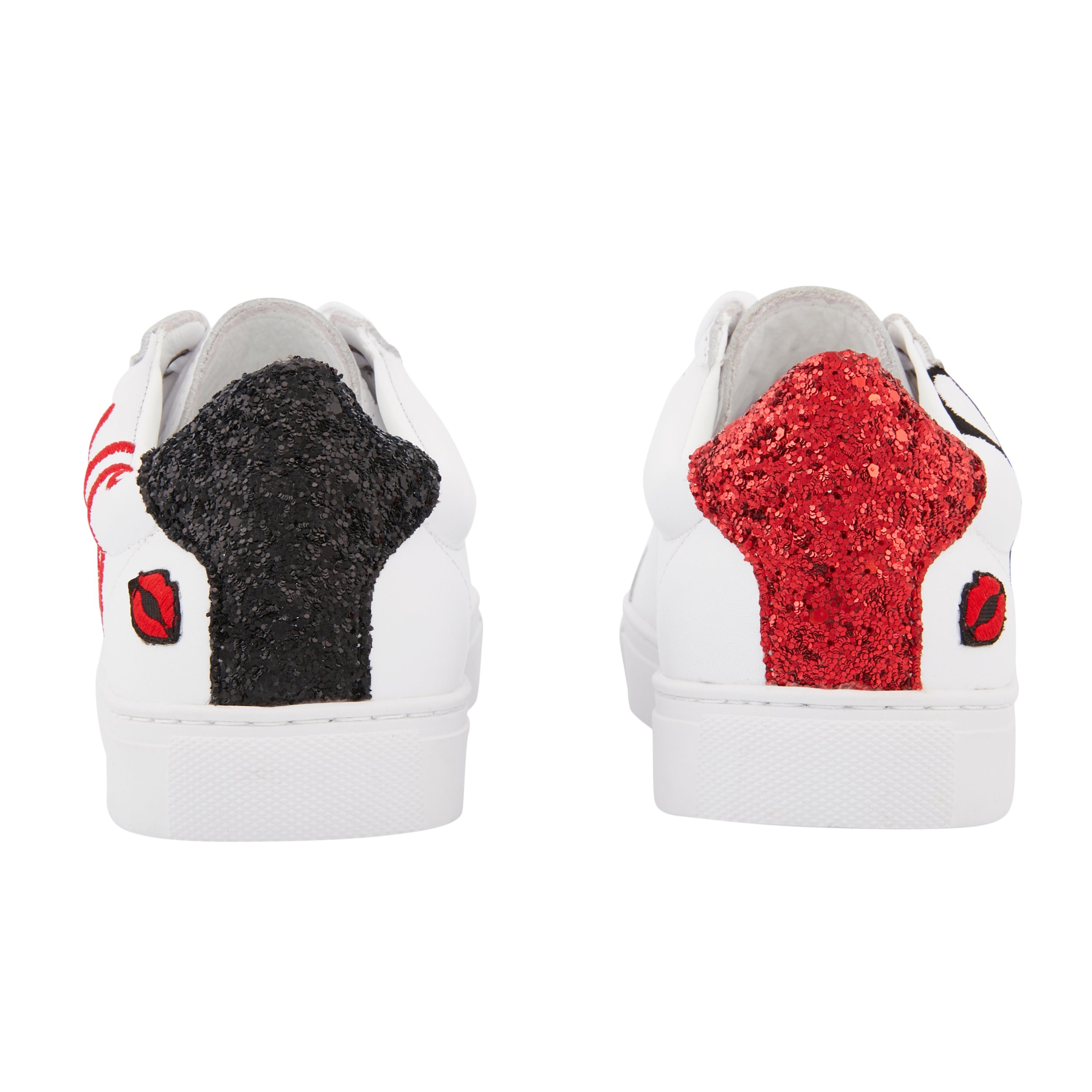 Leather sneakers BONS BAISERS PARIS White