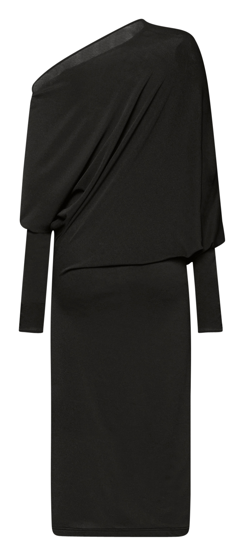 Robe midi asymétrique  WOLFORD Noir