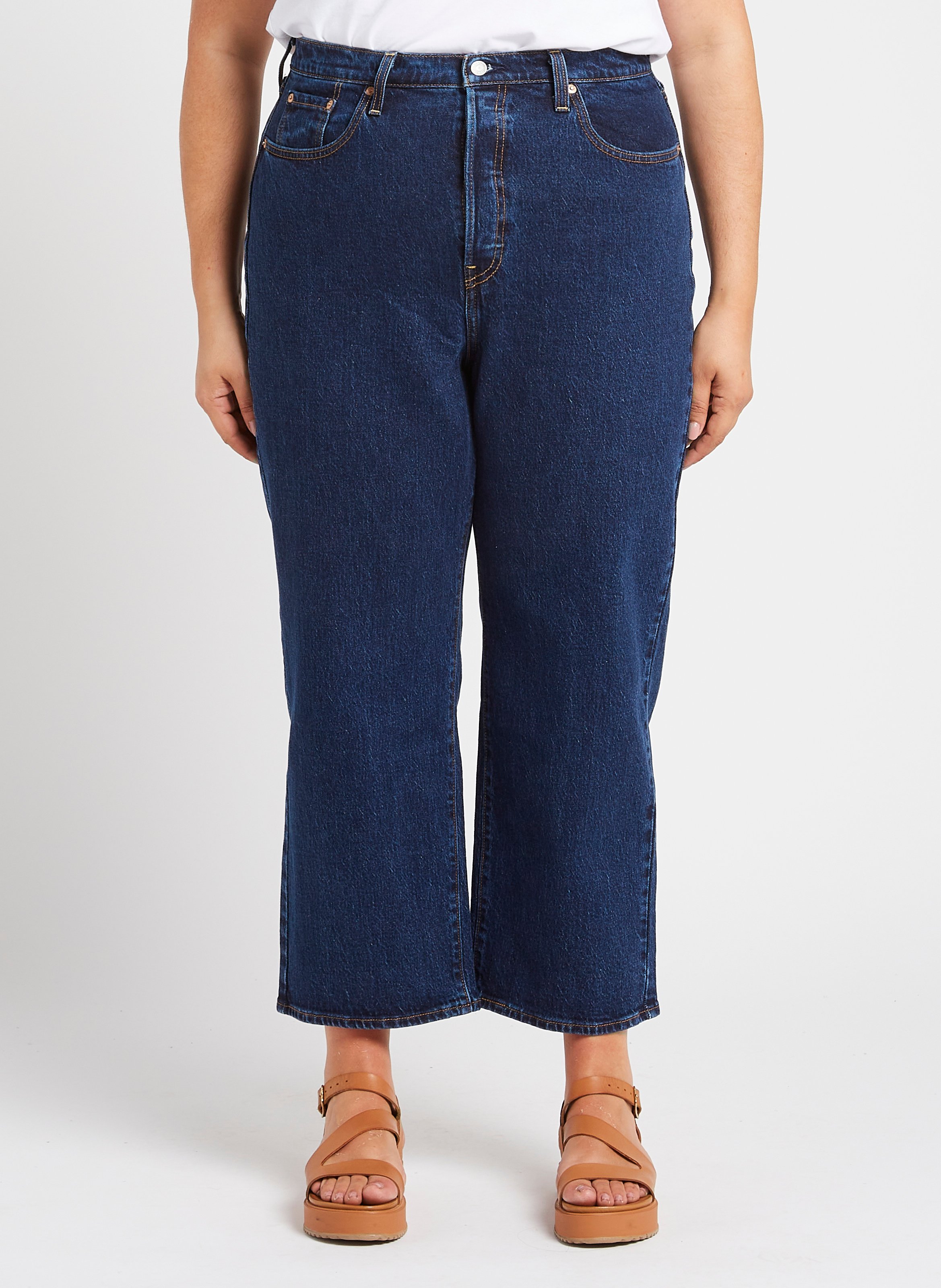 Cotton-blend straight-leg jeans LEVI&#039;S