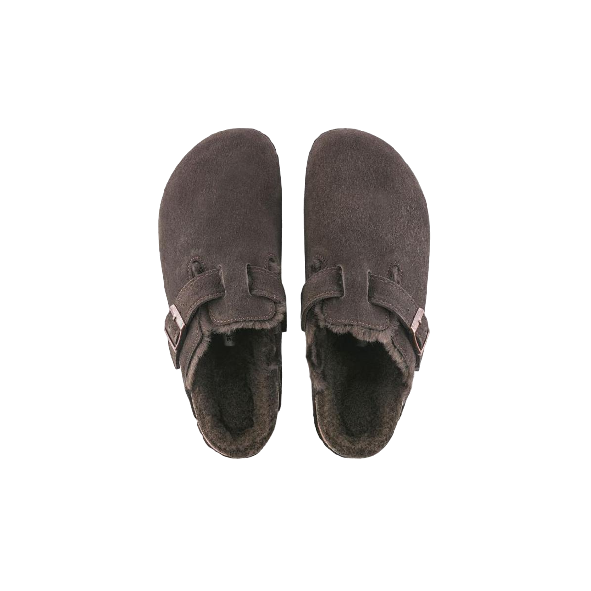 Fur-lined clogs BIRKENSTOCK Brown