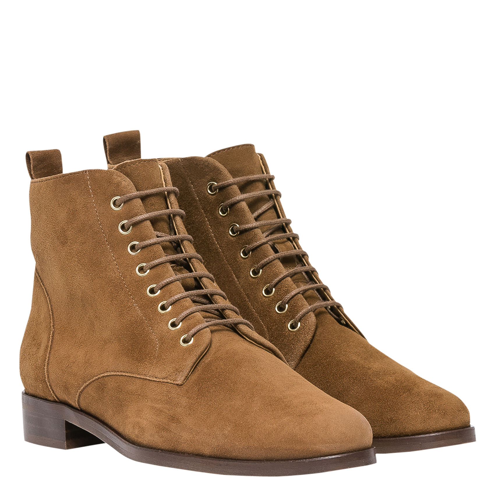 Bottines en cuir velours BOCAGE Marron