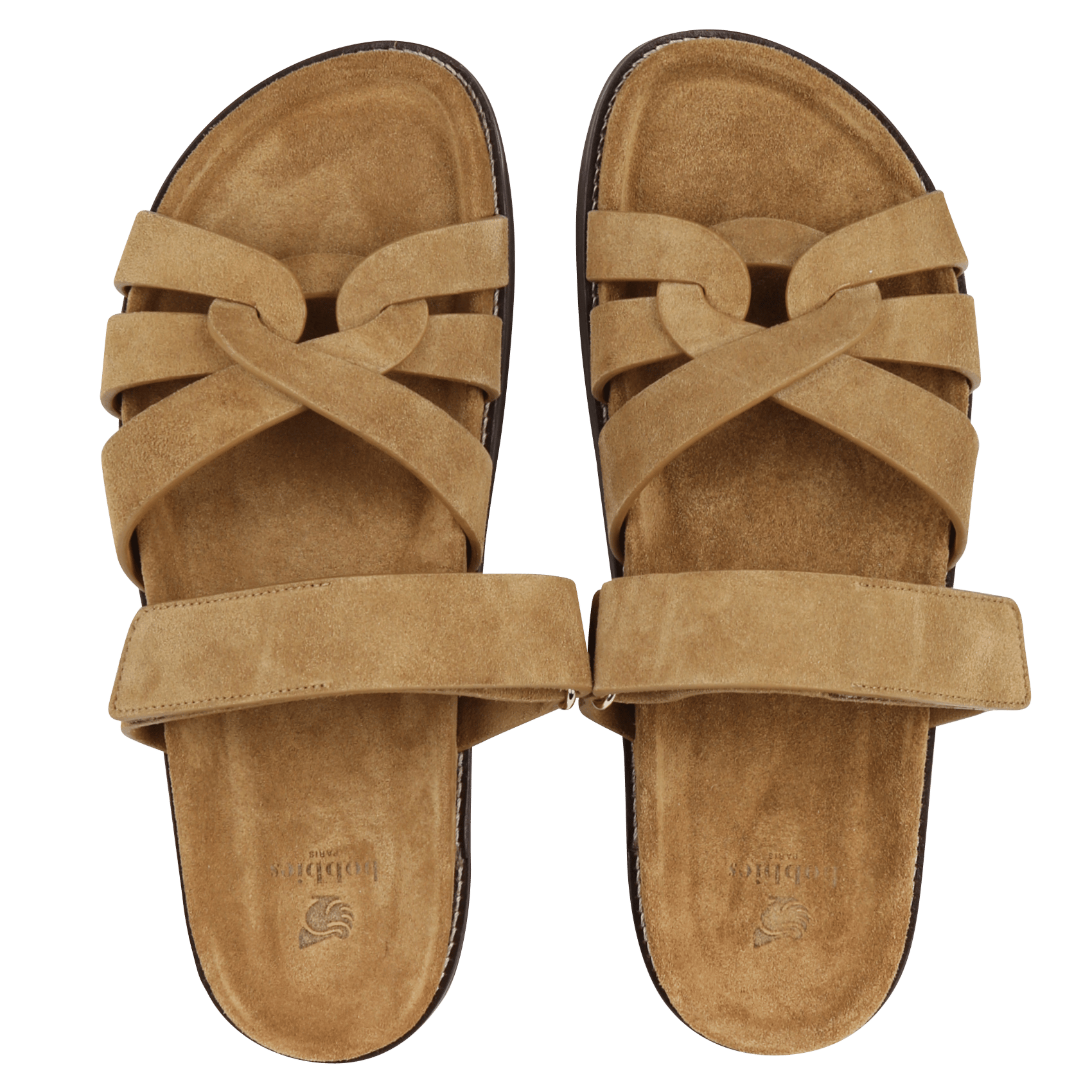 Hoge sandalen met vierkante hak BOBBIES Kaki