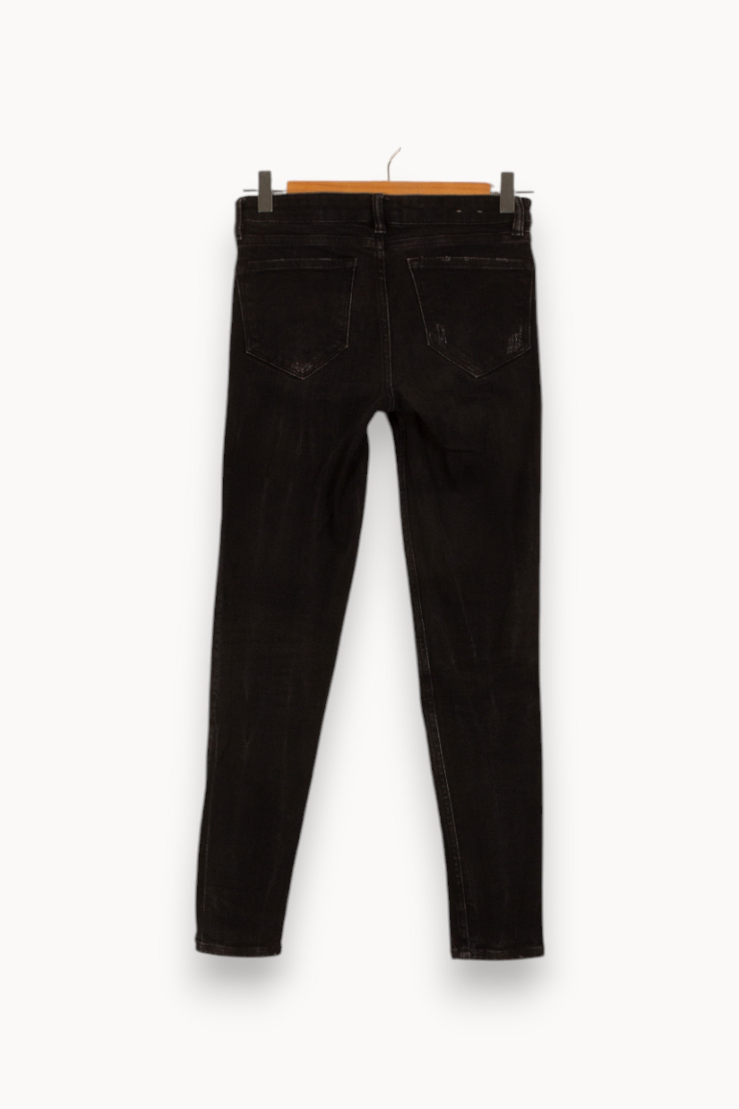 Cropped slim jeans with studs ALLSAINTS - Seconde main Black