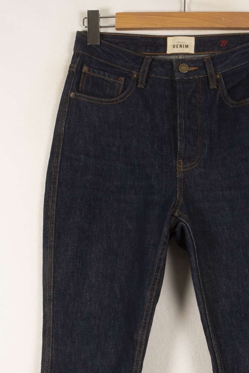 Cropped slim jeans with studs SEZANE - Seconde main Blue