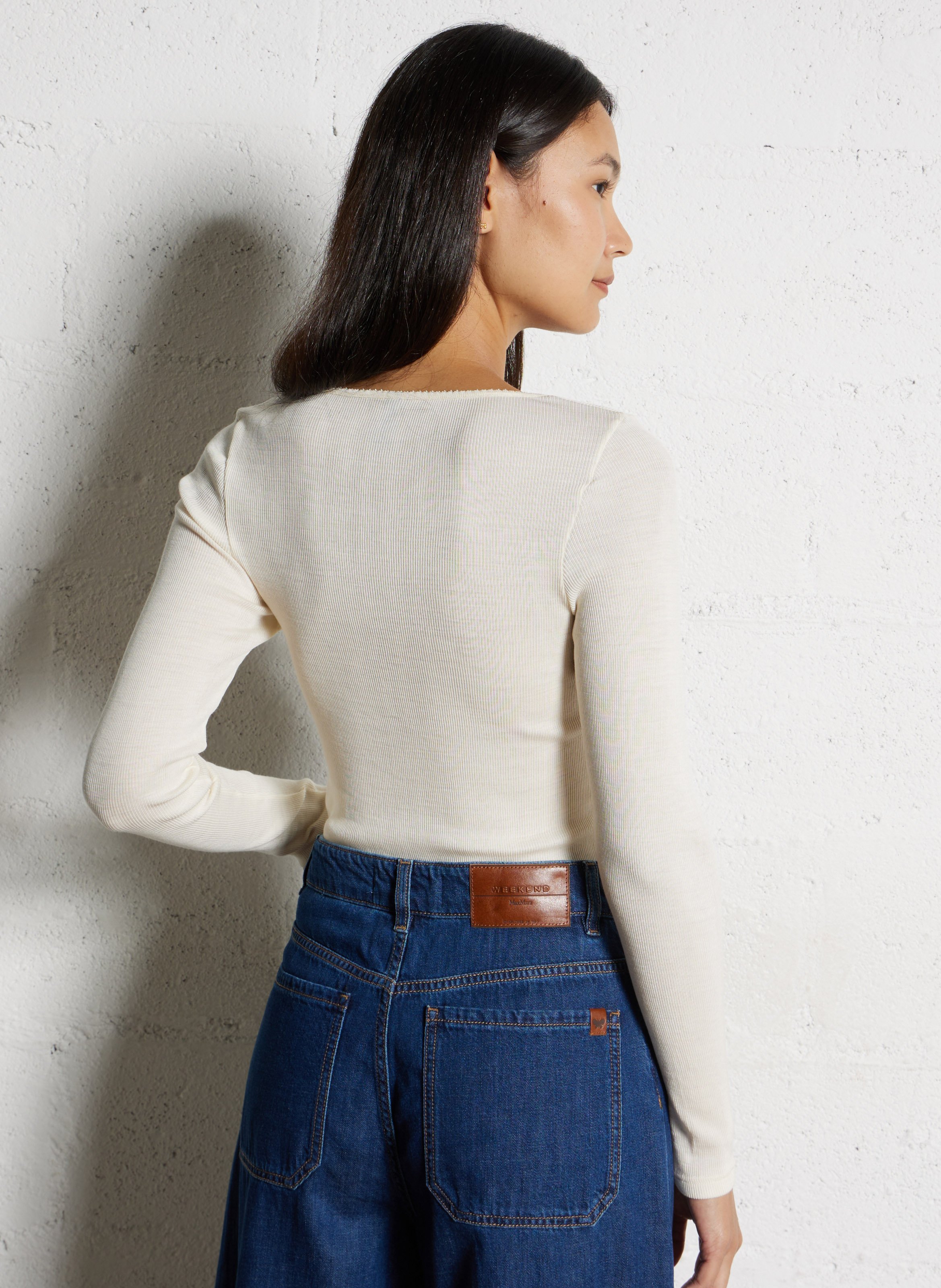 Tee-shirt manches longues uni ARMOR LUX Beige