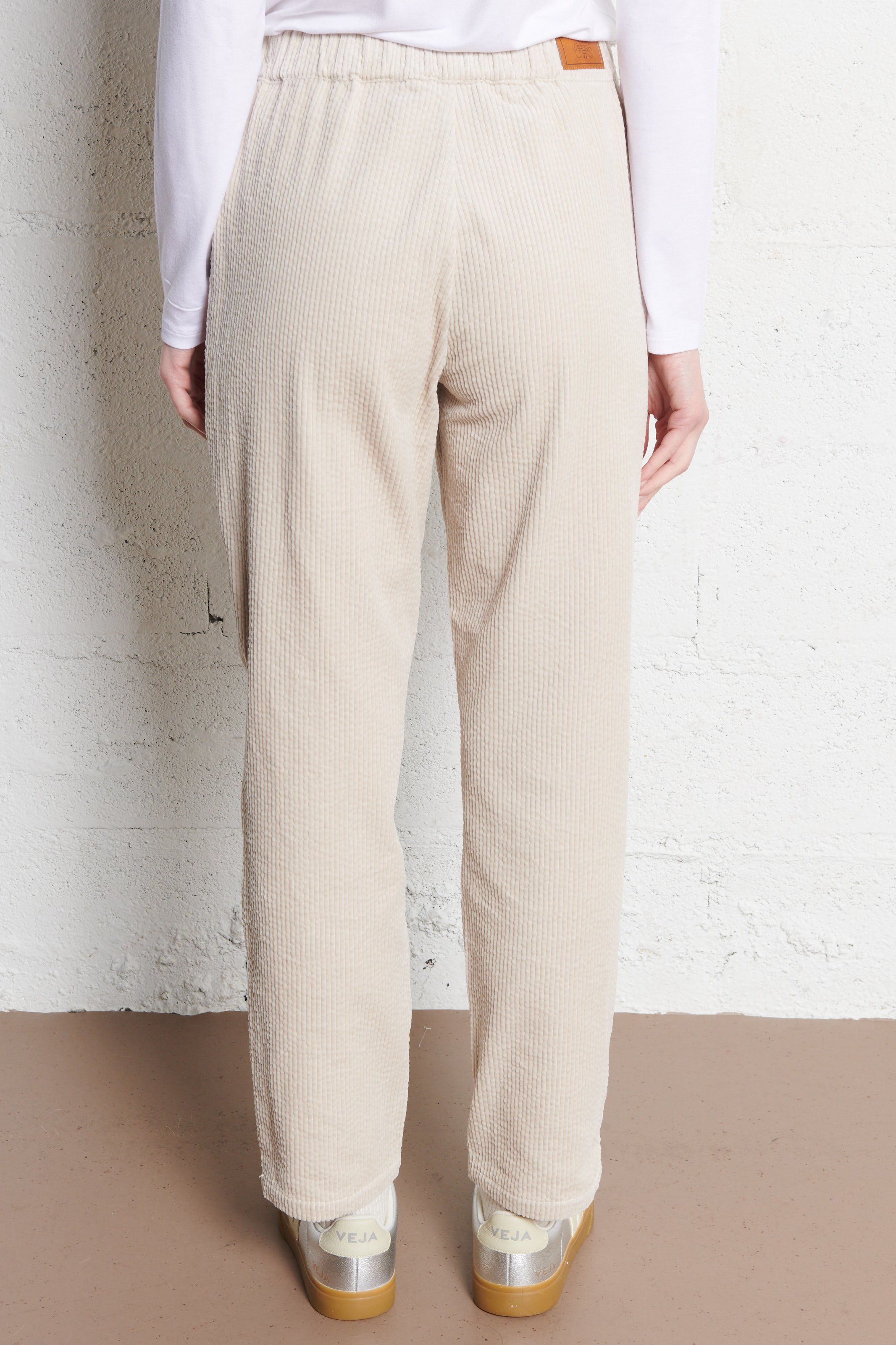 Slim-fit cotton cargo pants LE TEMPS DES CERISES White