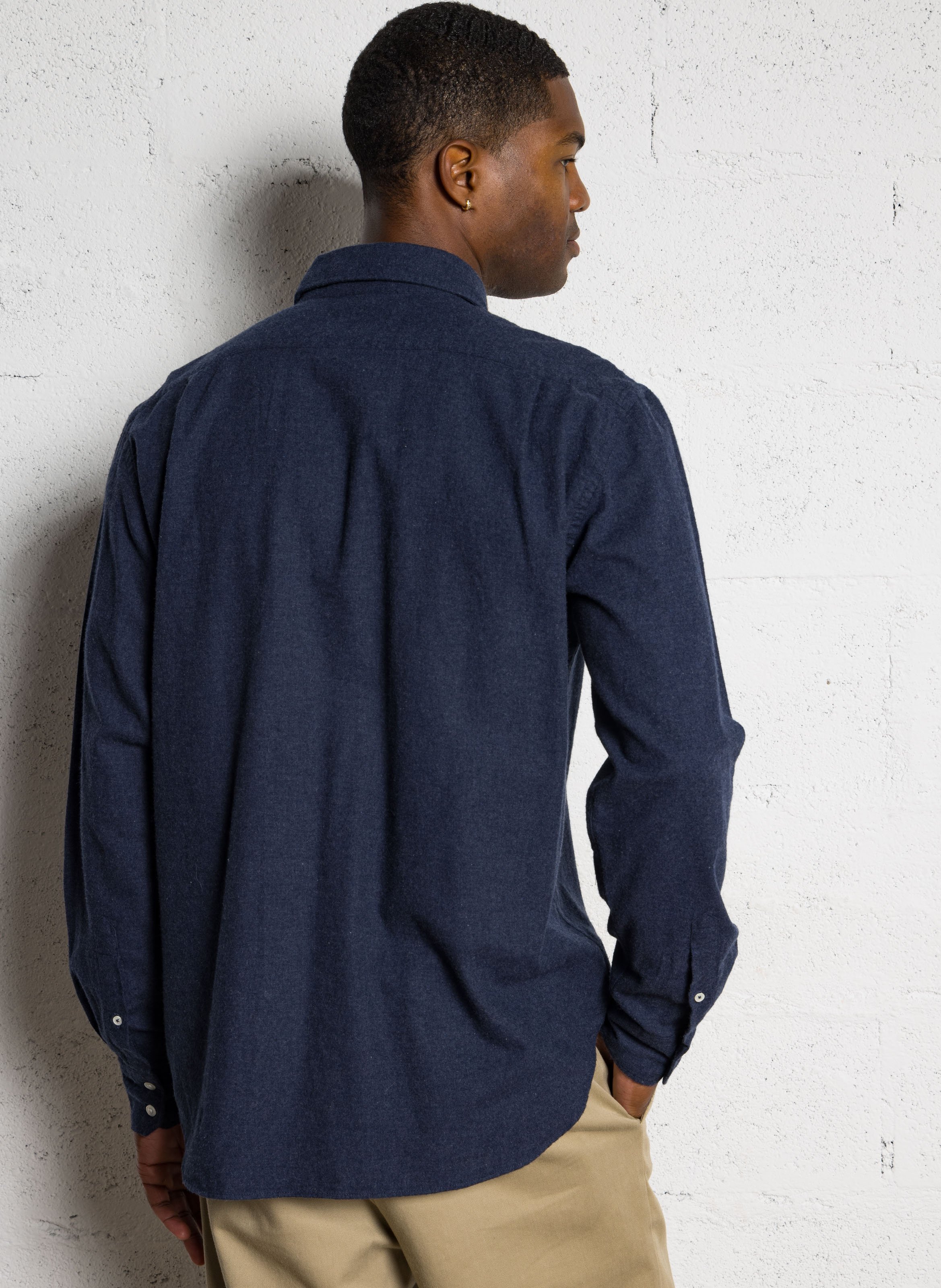 Blouse met klassieke kraag HARTFORD Blauw