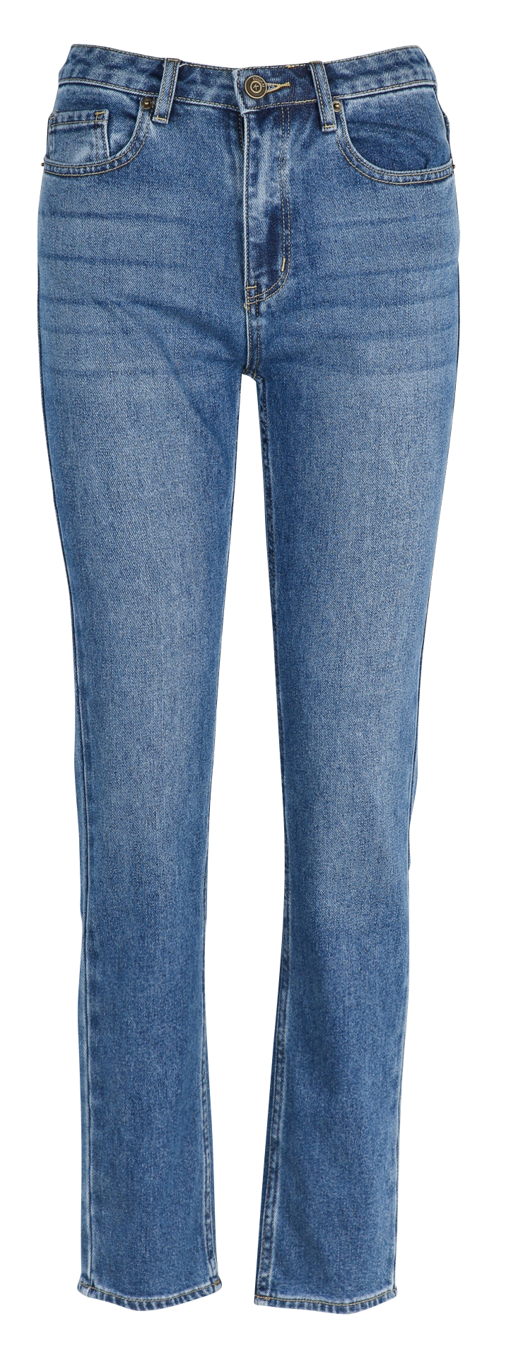 Jean droit en coton mélangé KOOKAI Bleu