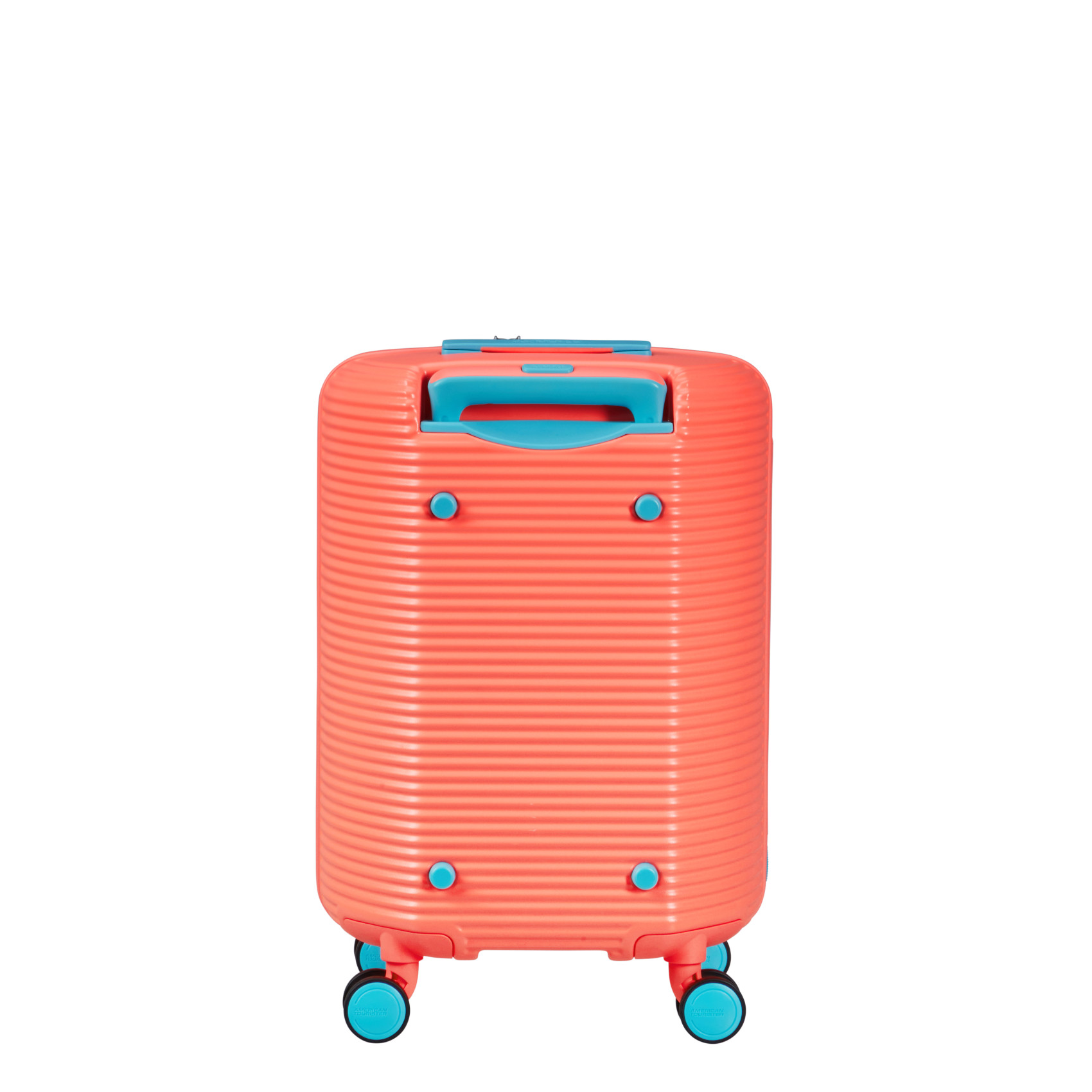 Rolling suitcase 4 wheels size small Orange