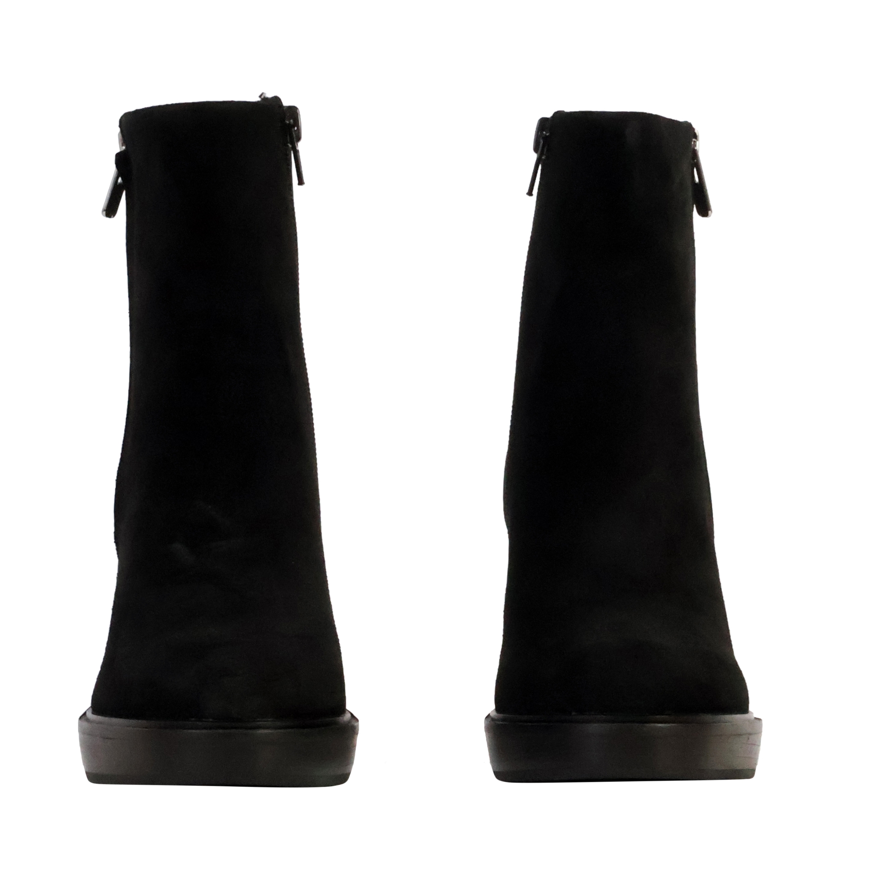 Leather ankle boots solaia Black