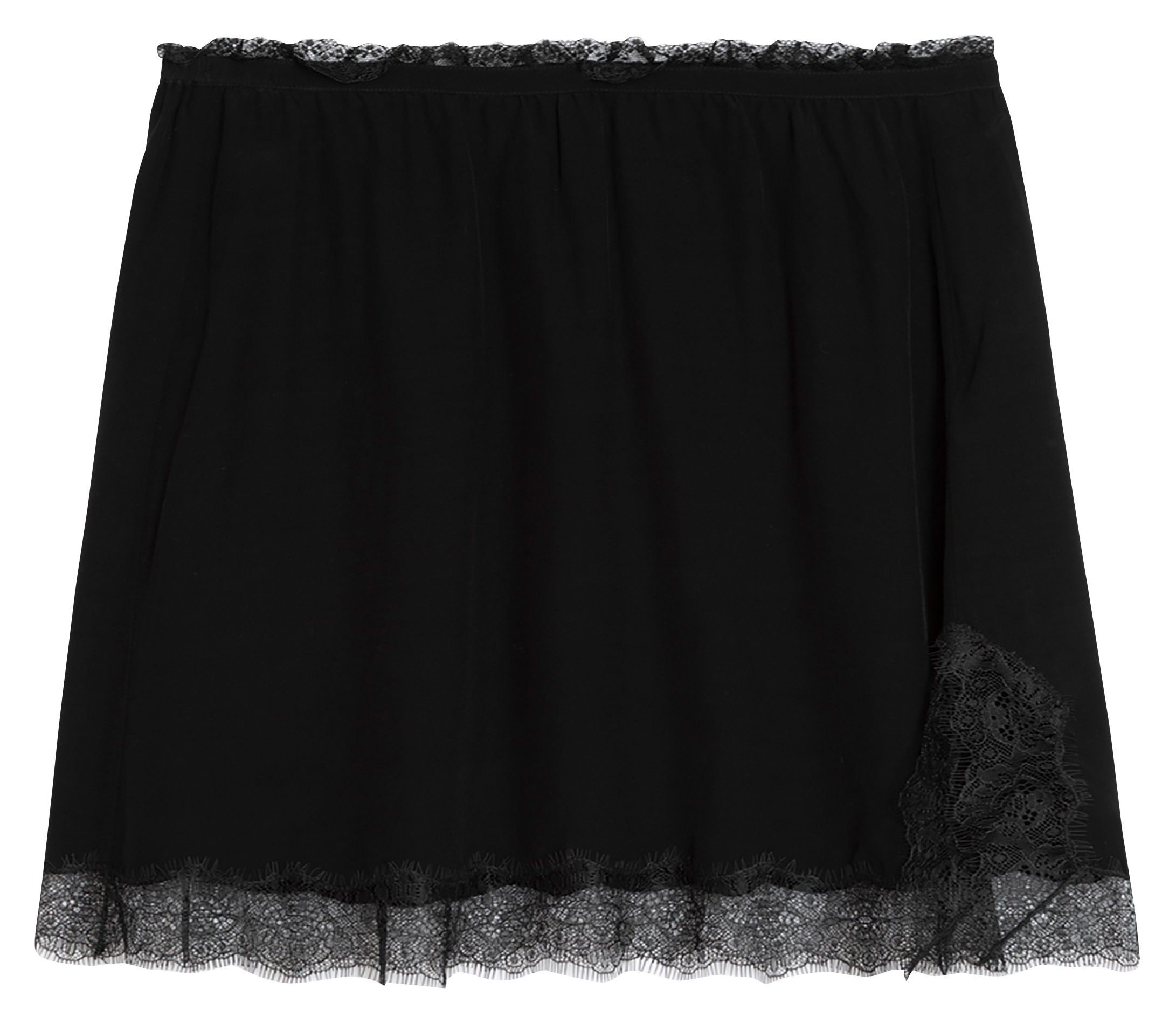 Jupe courte en dentelle ZADIG&amp;VOLTAIRE Noir