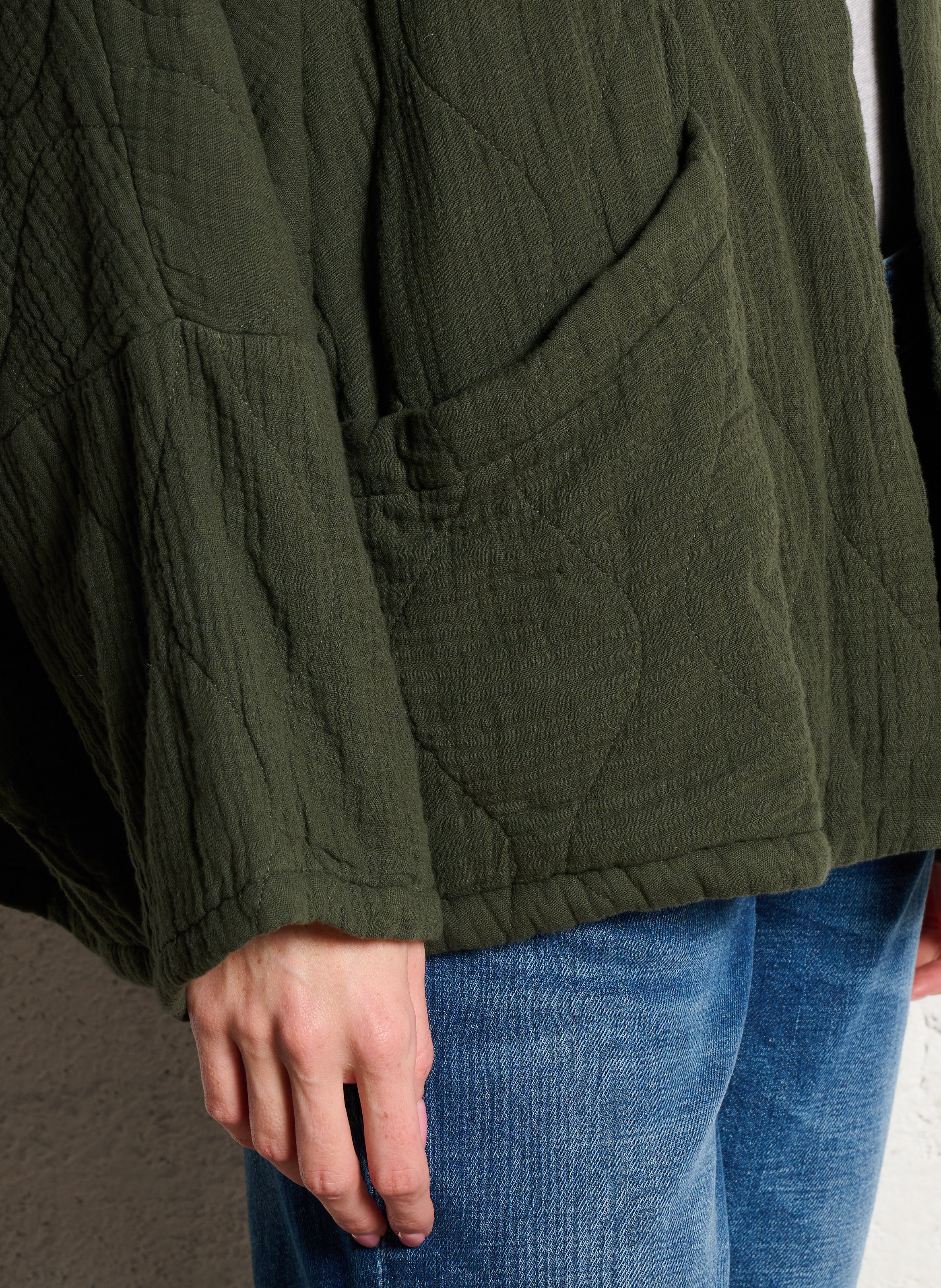 Oversize Steppjacke aus Baumwolle AOKYANOS Braun