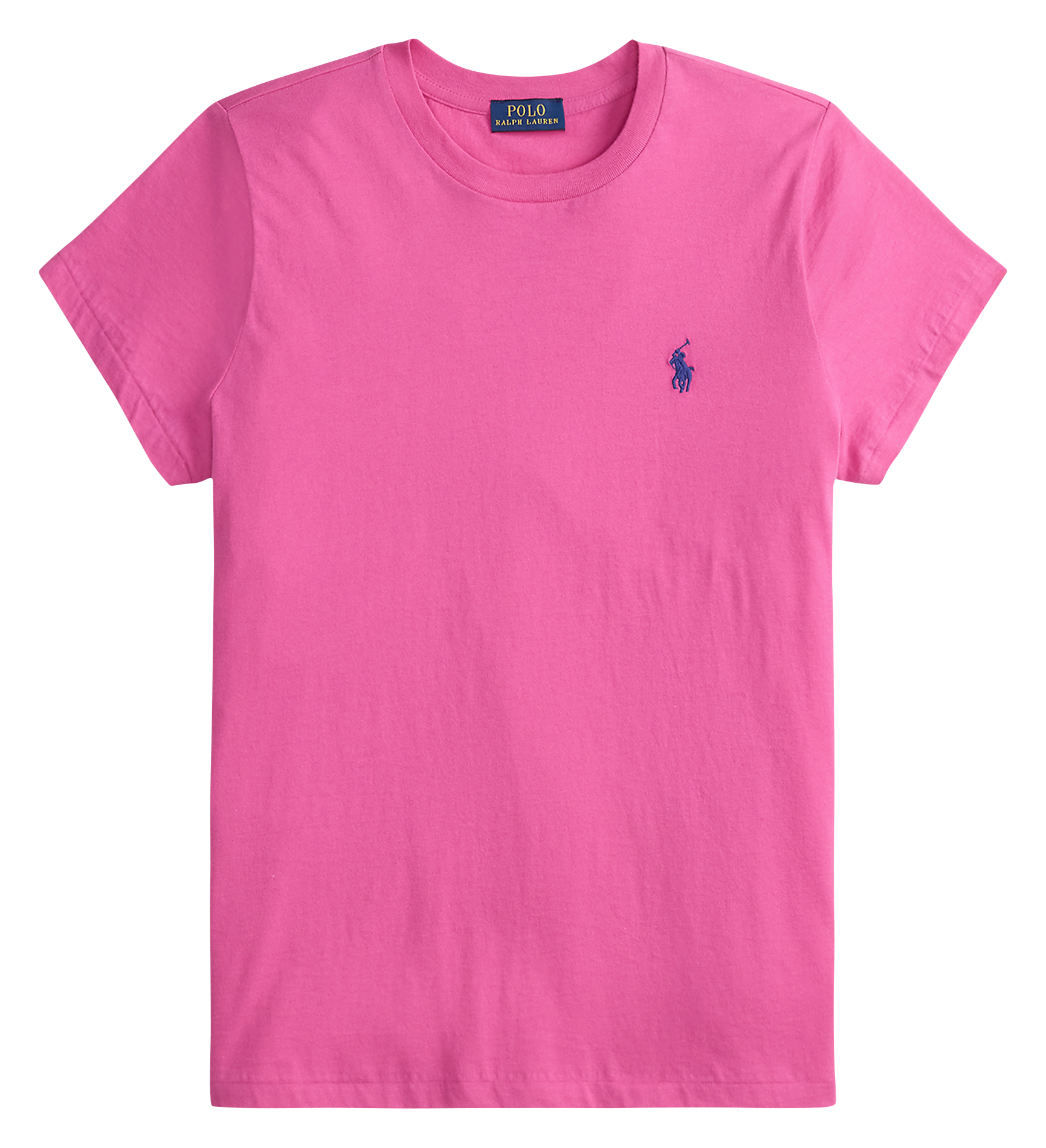 Tee-shirt manches courtes uni à logo POLO RALPH LAUREN Rose