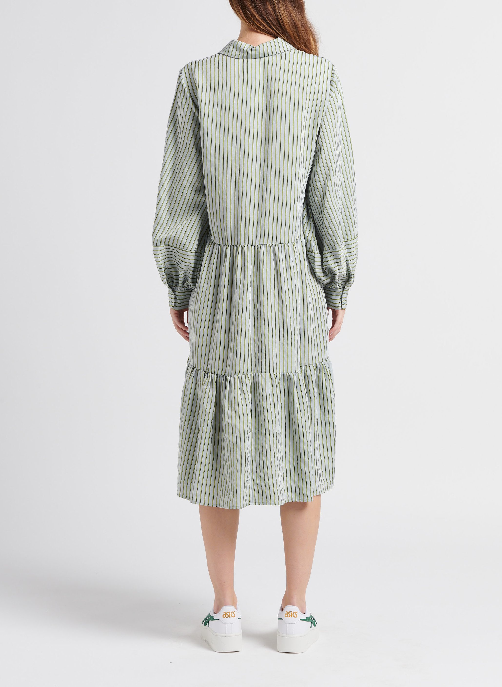 Robe chemise midi rayée MOSS COPENHAGEN Rayé