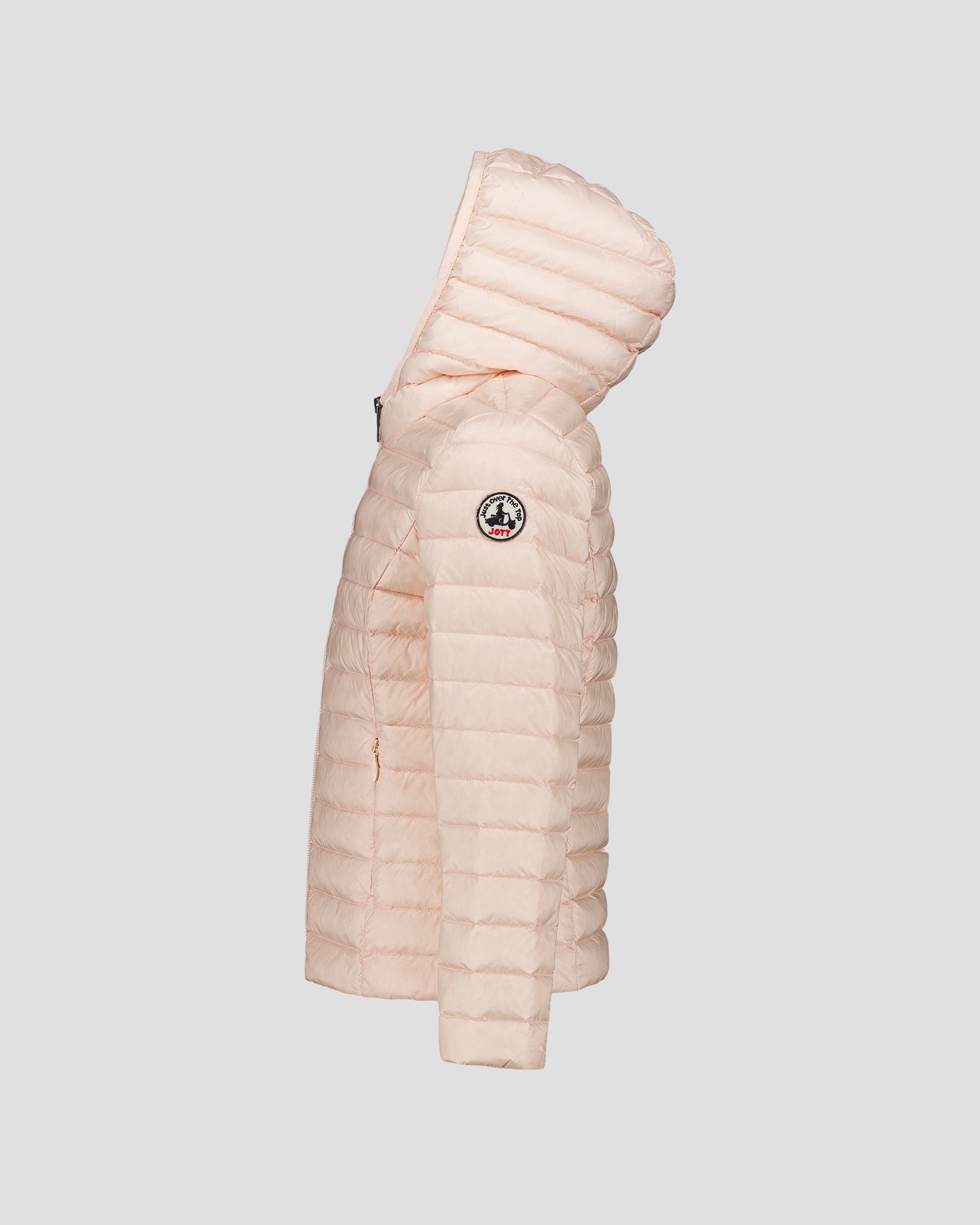 Carla lightweight hooded children's down jacket JOTT Pink