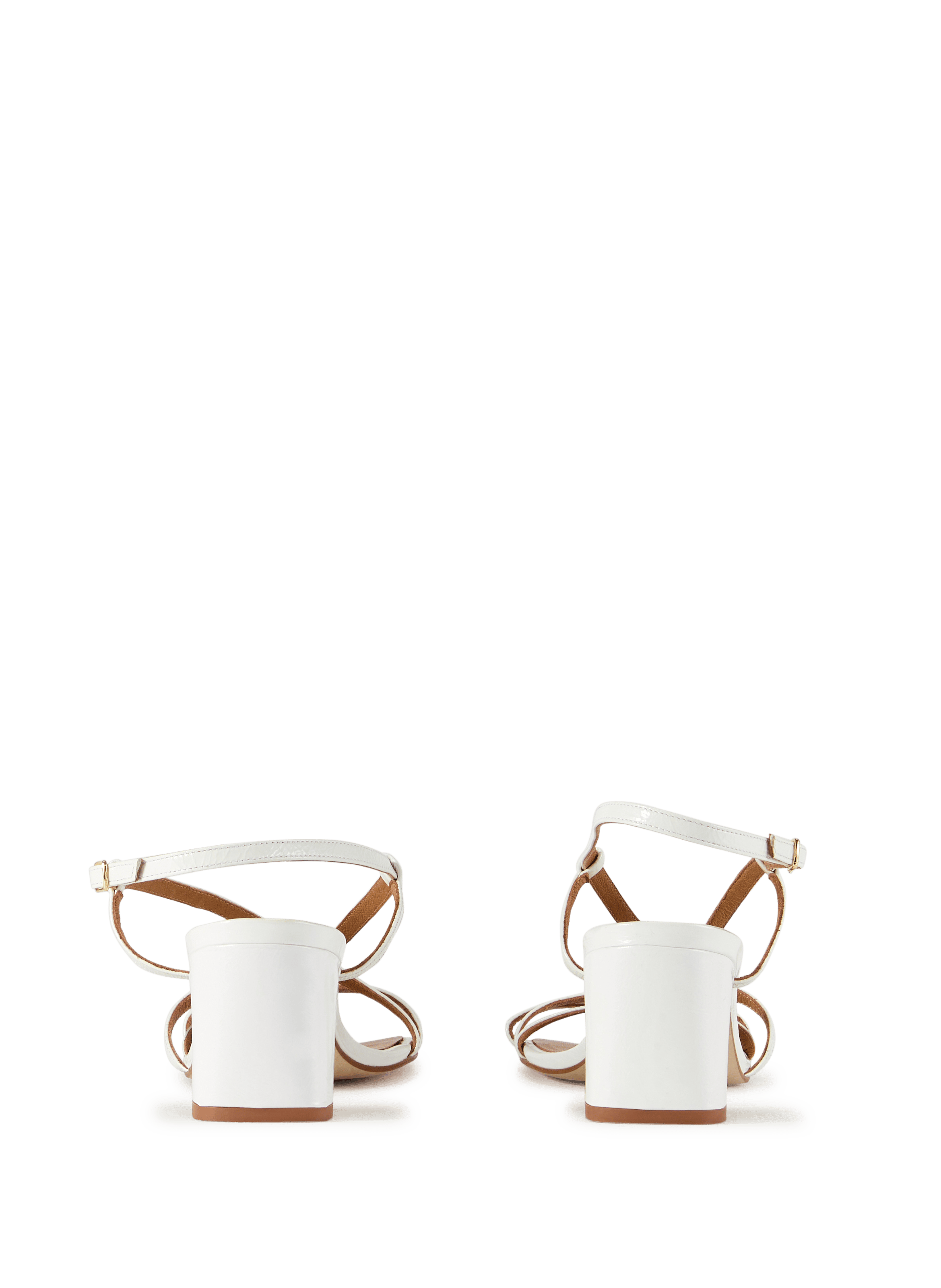 Alice heeled leather sandals SAISON 1865 Beige
