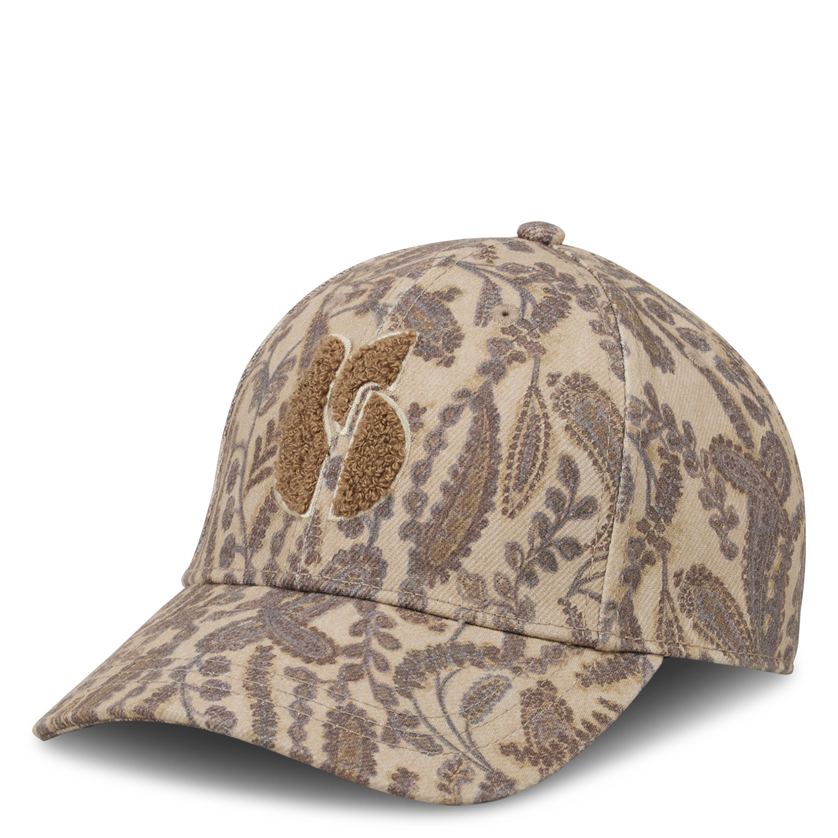 Gedrukte pet met een geborduurd logo BA&SH Beige