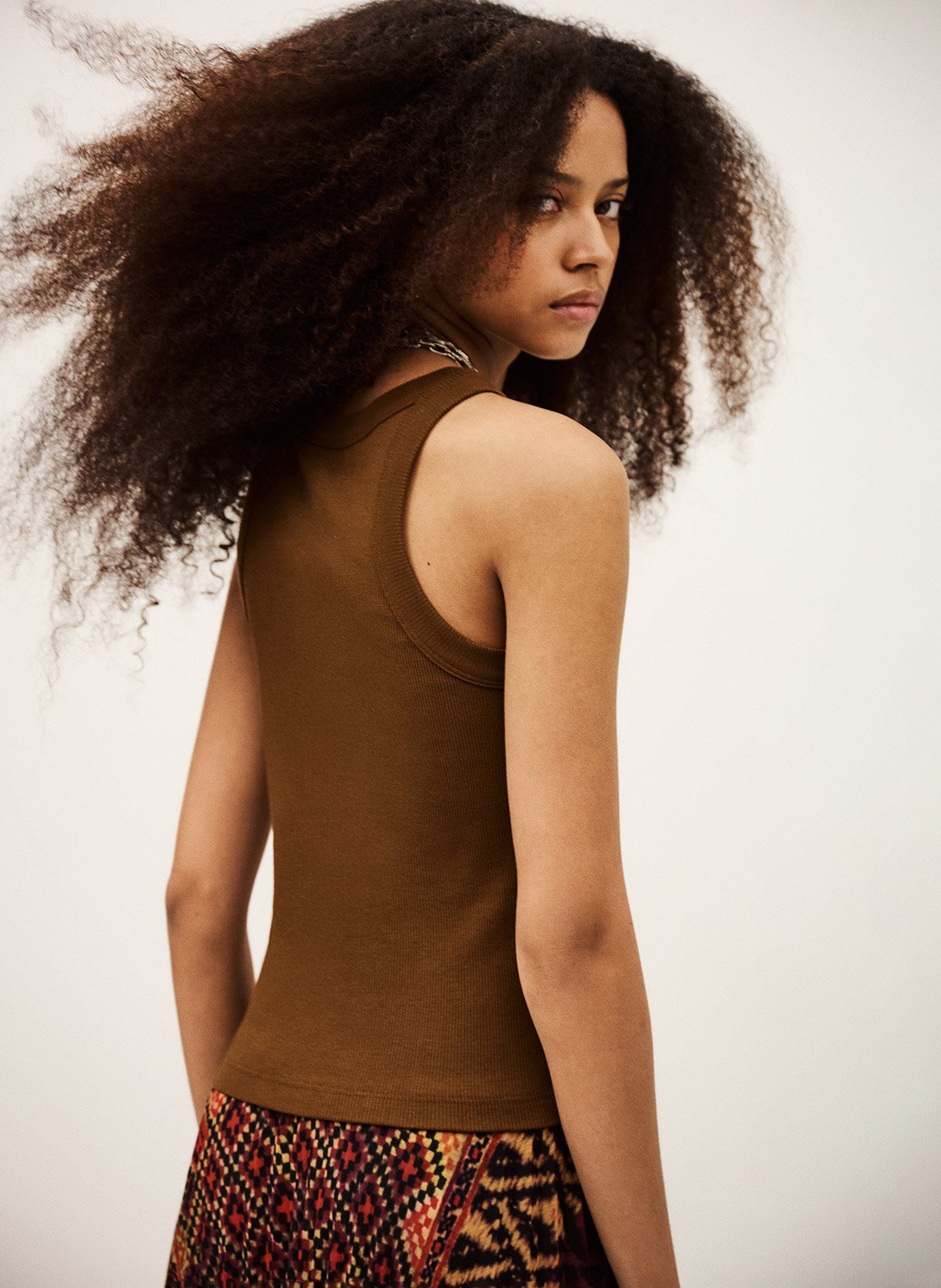 Katoenen top met ronde hals BA&SH Bruin