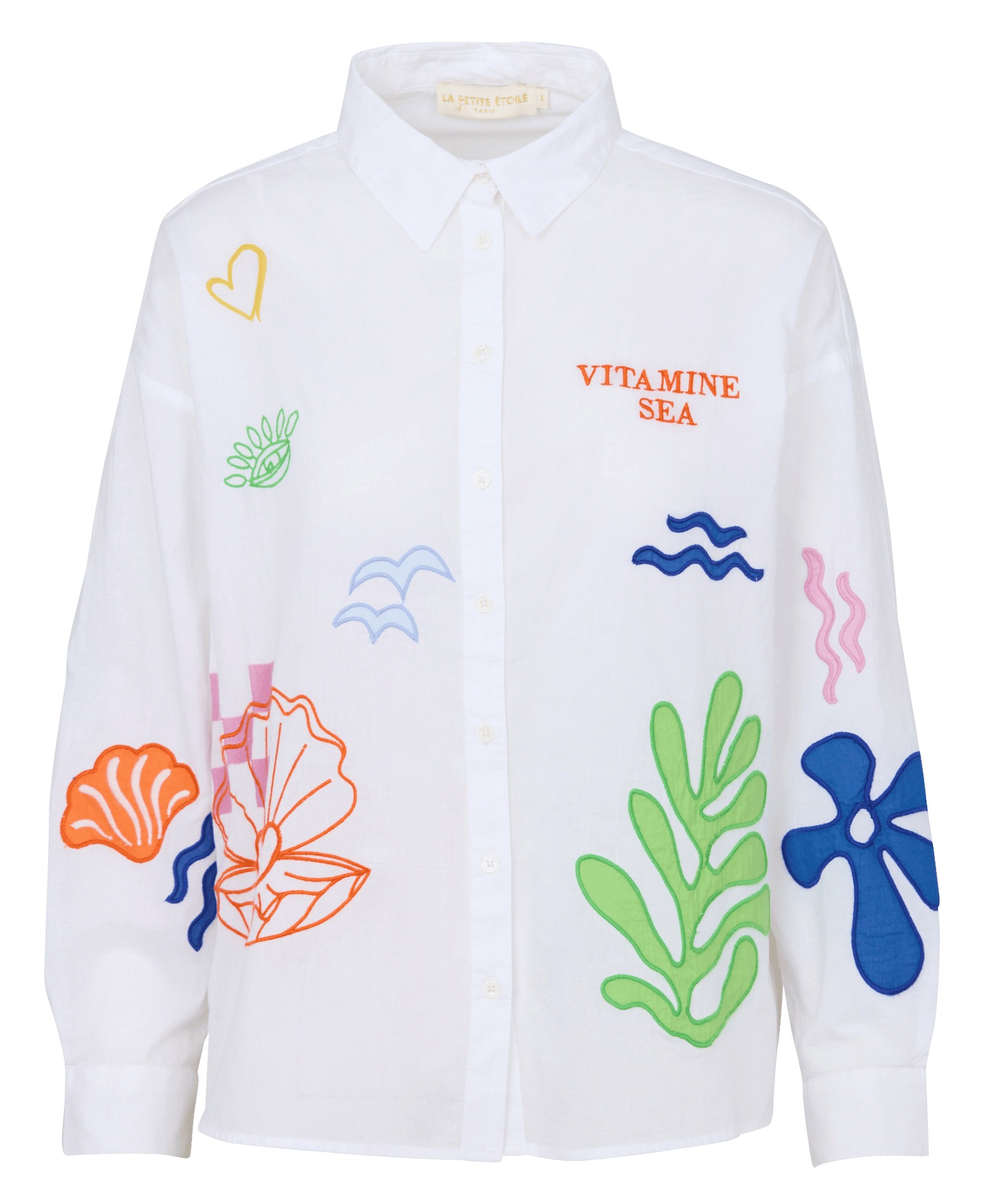 Chemise oversize en coton LA PETITE ETOILE Blanc